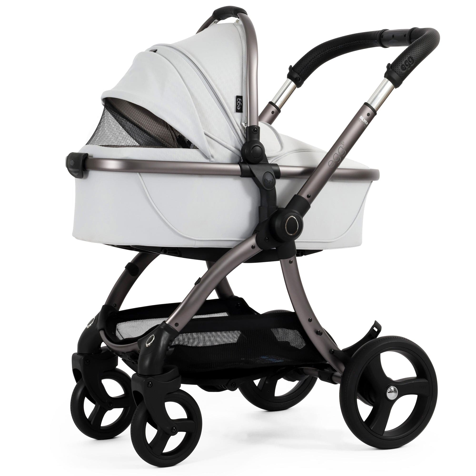 egg3 Luxury Maxi-Cosi Travel System Bundle in Houndstooth Silver Travel Systems