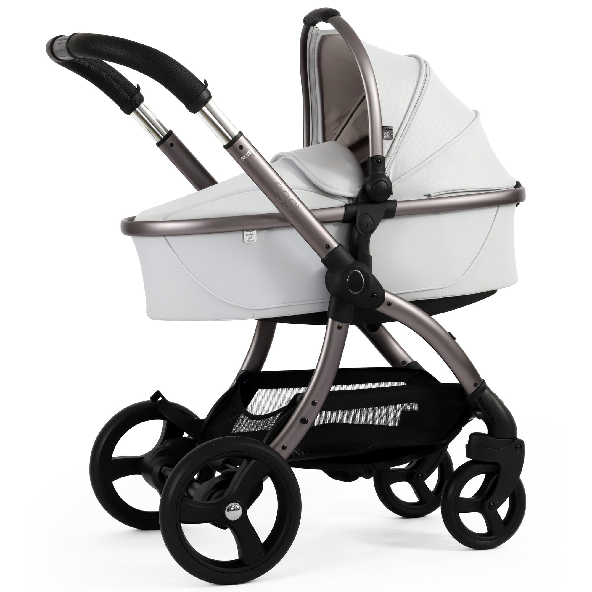 egg3 Luxury Maxi-Cosi Travel System Bundle in Houndstooth Silver Travel Systems