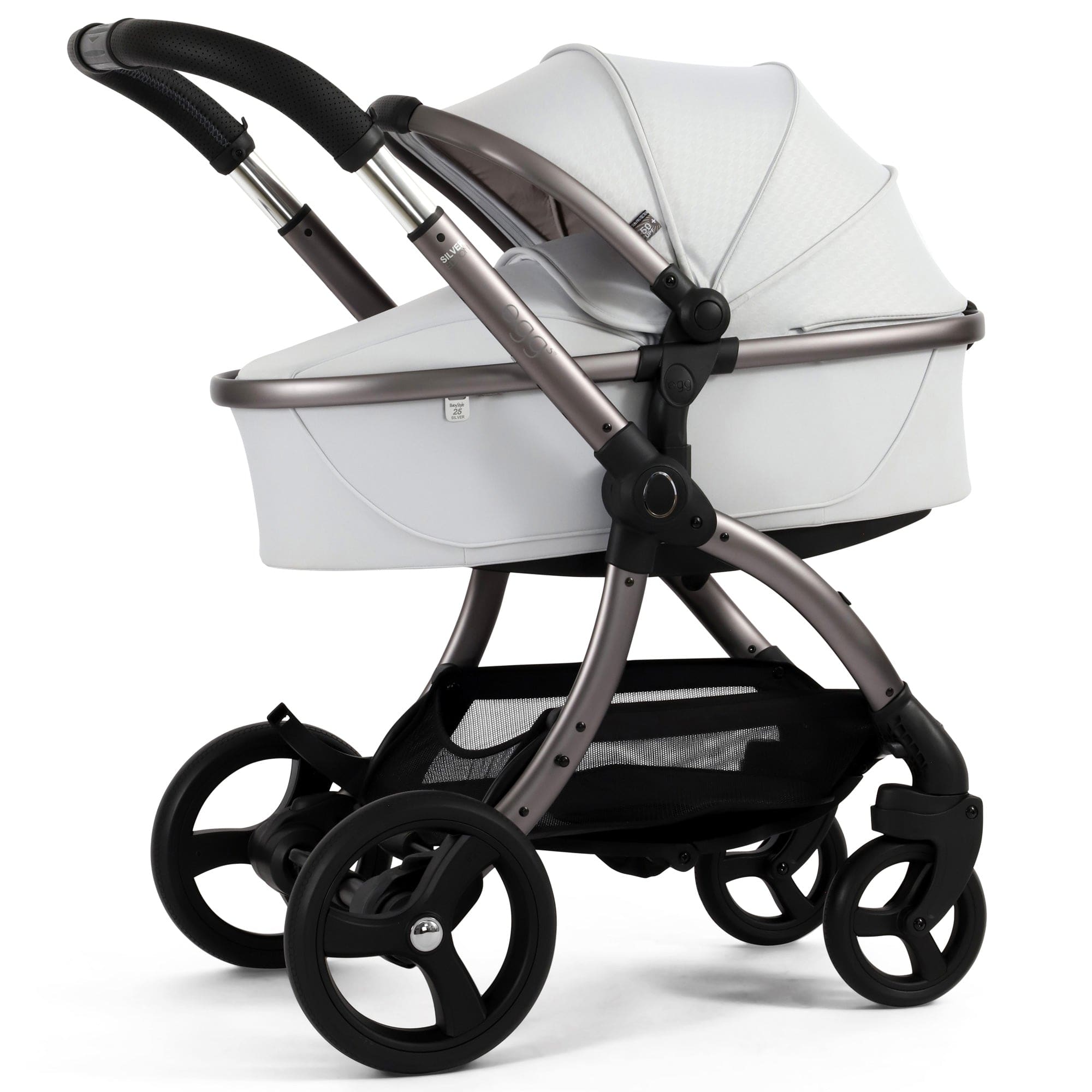 egg3 Luxury Maxi-Cosi Travel System Bundle in Houndstooth Silver Travel Systems