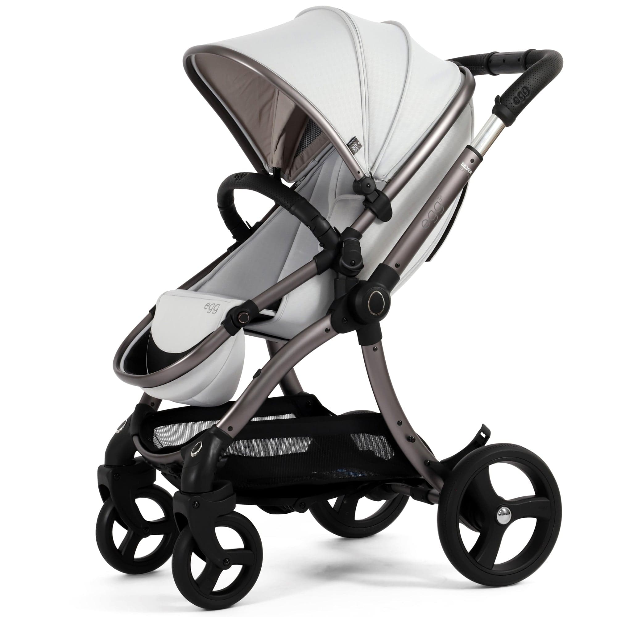 egg3 Luxury Maxi-Cosi Travel System Bundle in Houndstooth Silver Travel Systems