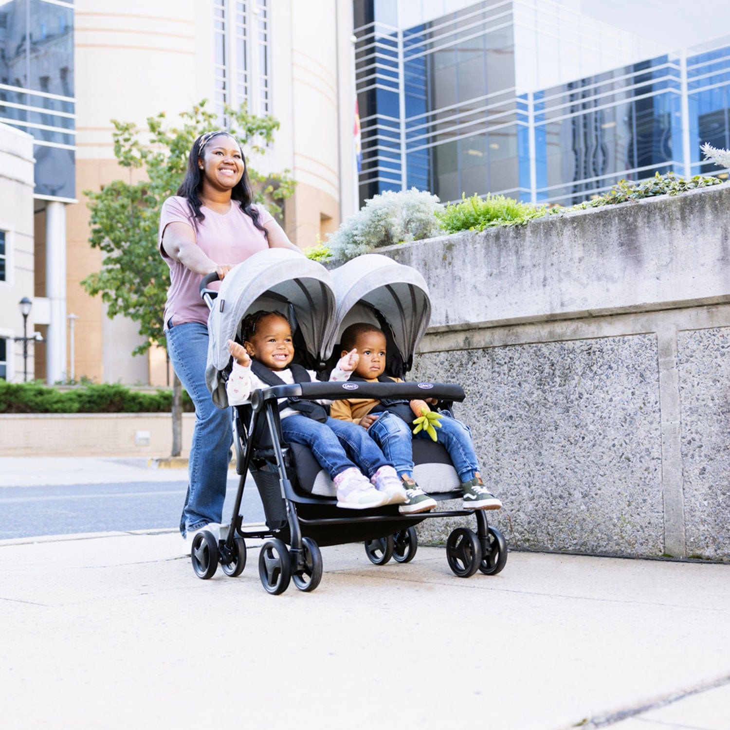 Graco Duo Rider Pushchair in Steeple Grey Pushchairs & Buggies