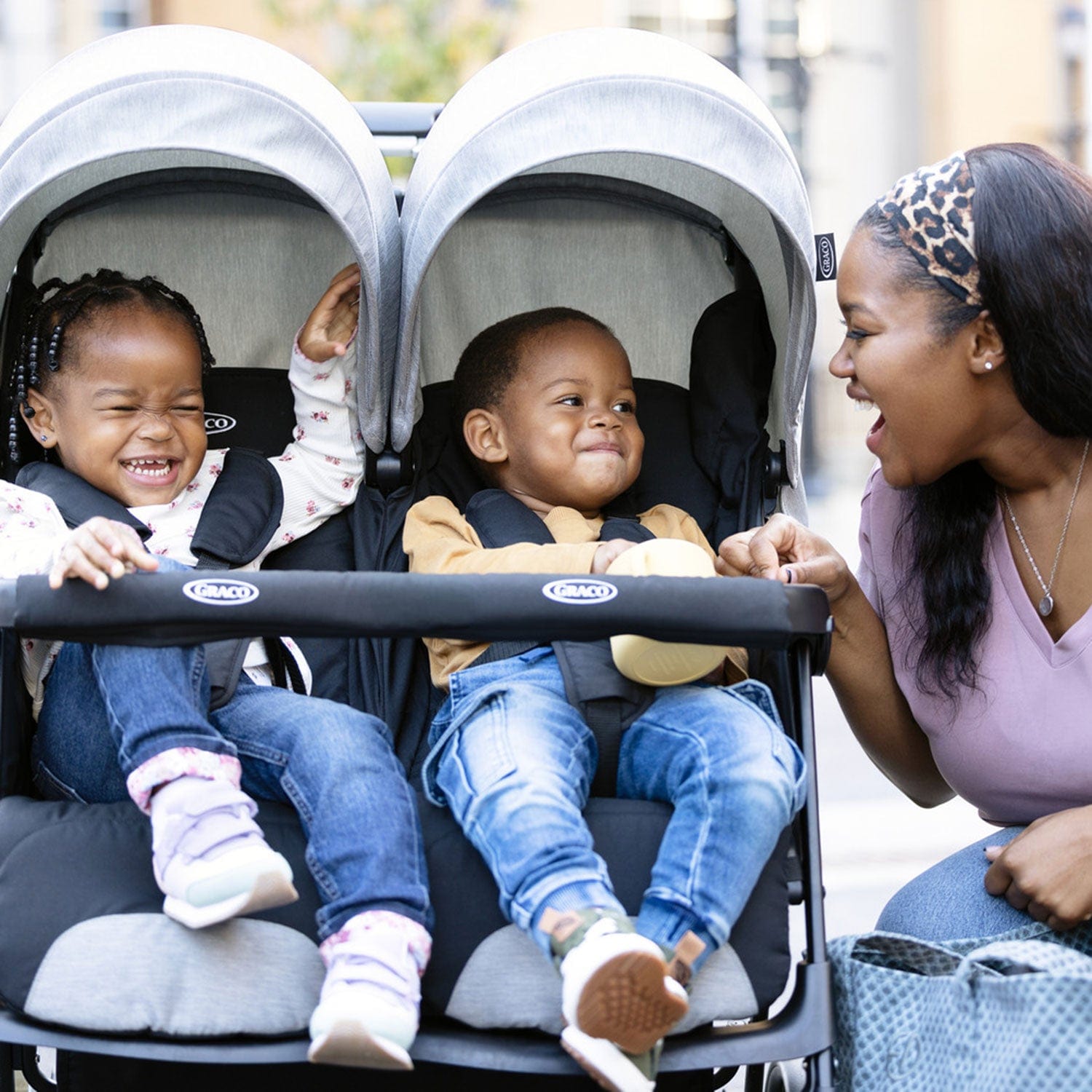 Graco Duo Rider Pushchair in Steeple Grey Pushchairs & Buggies GS1217AASTG000 5060624773457