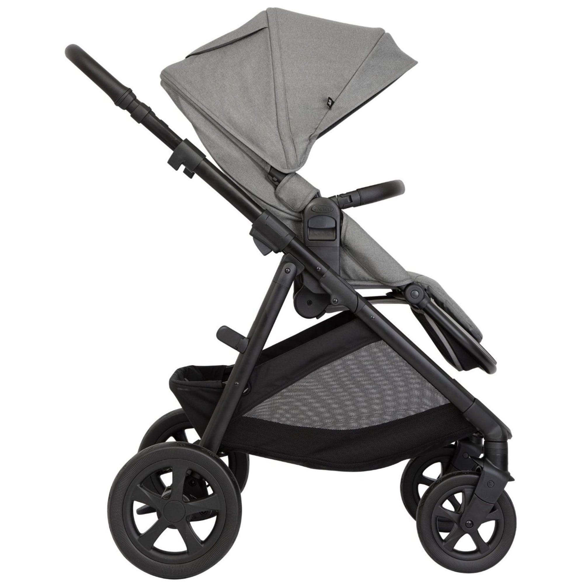 Graco Near2Me DLX Trio (Pushchair, Carrycot and Snuglite) in Ash Travel Systems GT1910AAASH000 5060624773808