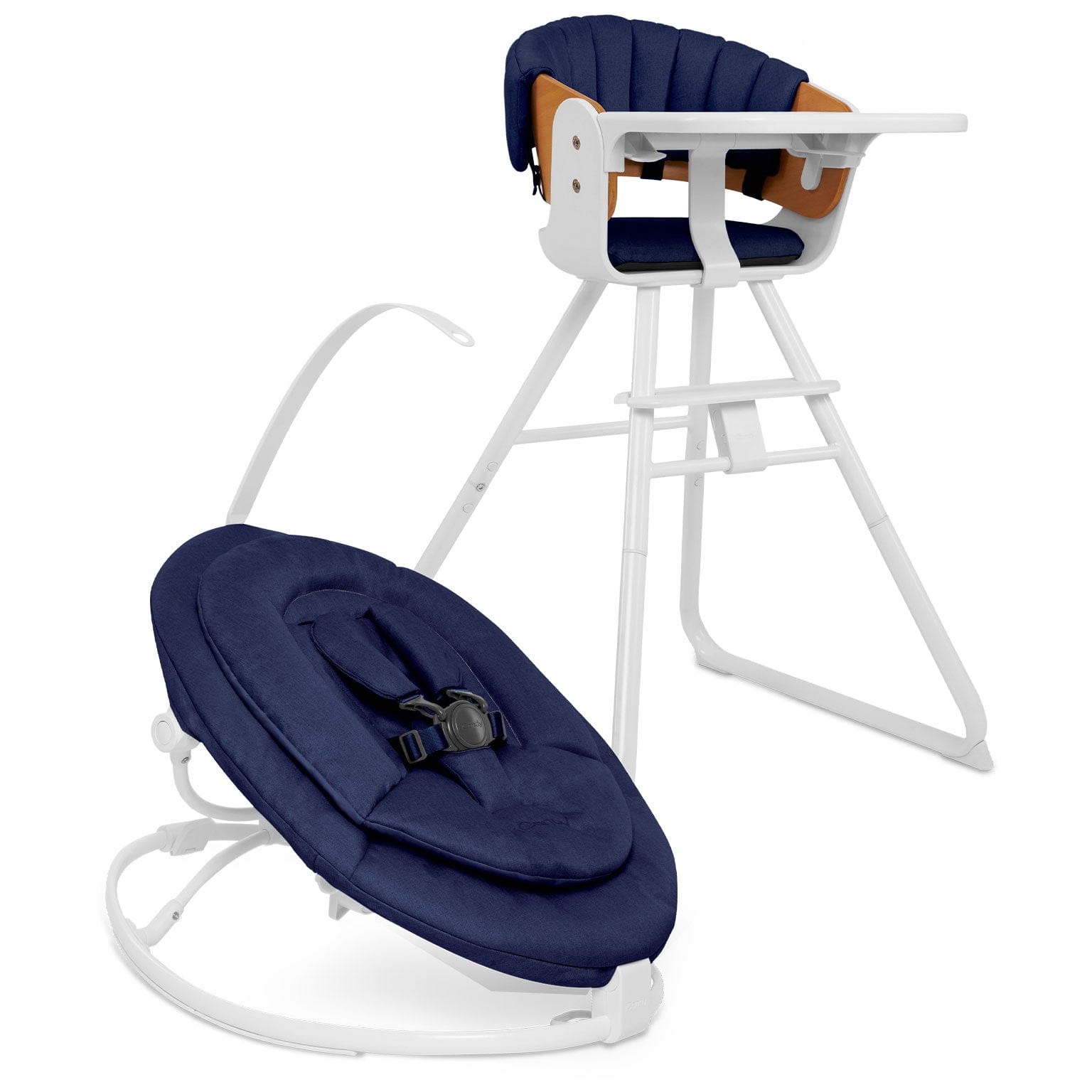 iCandy MiChair Complete Set in White/Marine Baby Highchairs IC2797 5010334052786