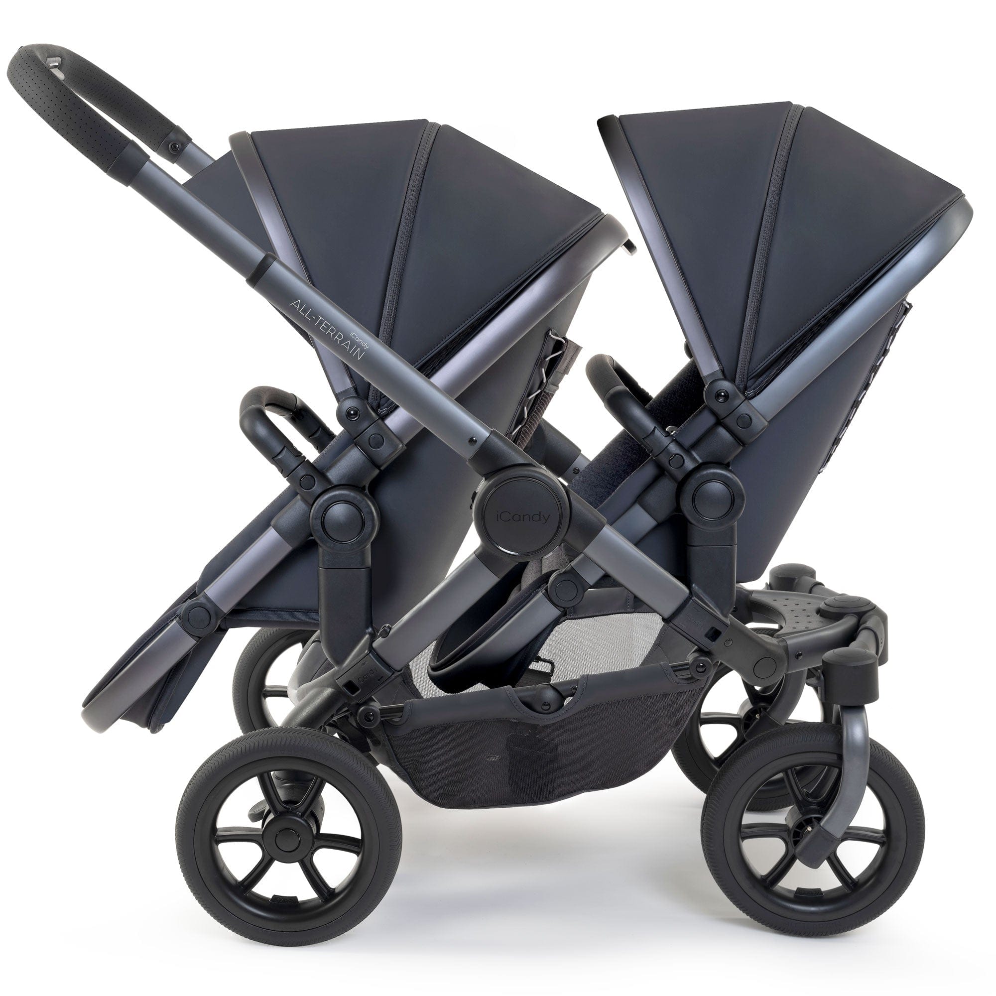 iCandy Peach 7 All Terrain Complete Double Bundle in Storm Baby Prams IC3080 5010334059204