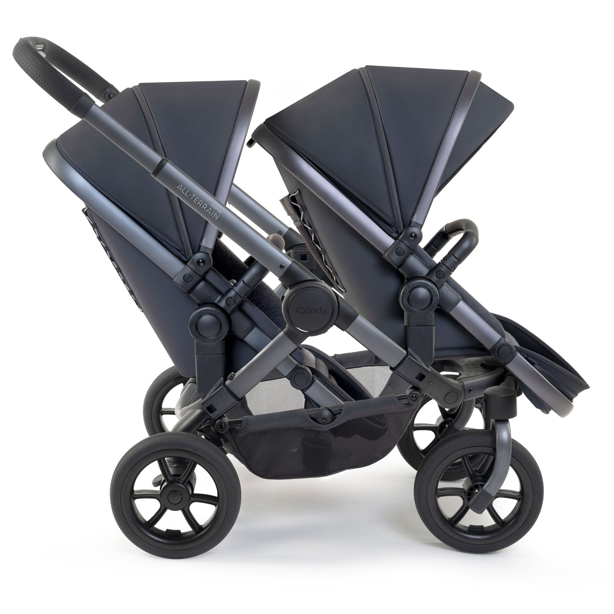 iCandy Peach 7 All Terrain Complete Double Bundle in Storm Baby Prams IC3080 5010334059204