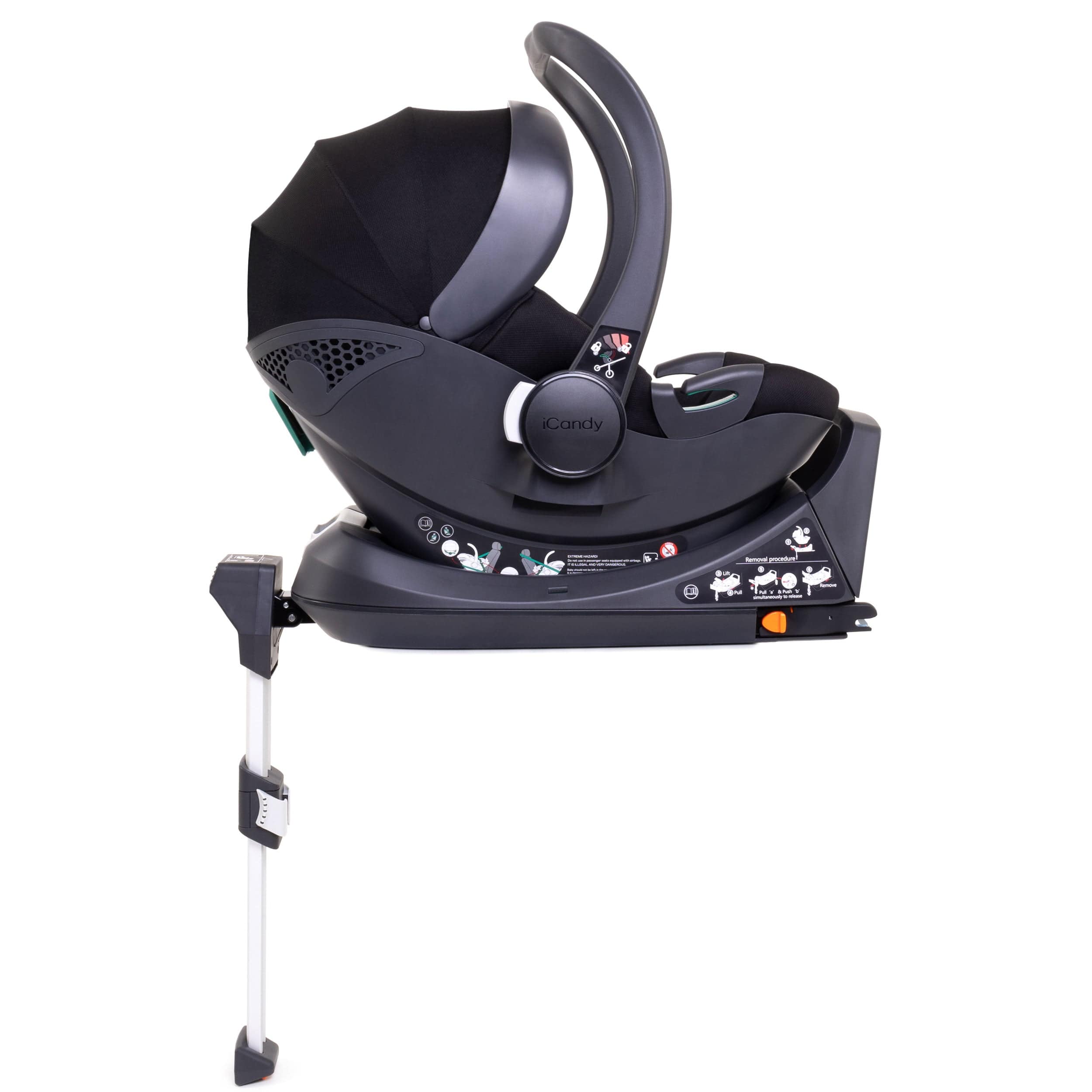 iCandy Peach 7 All Terrain Complete Double Cocoon Bundle in Storm Baby Prams IC3090 5010334059235