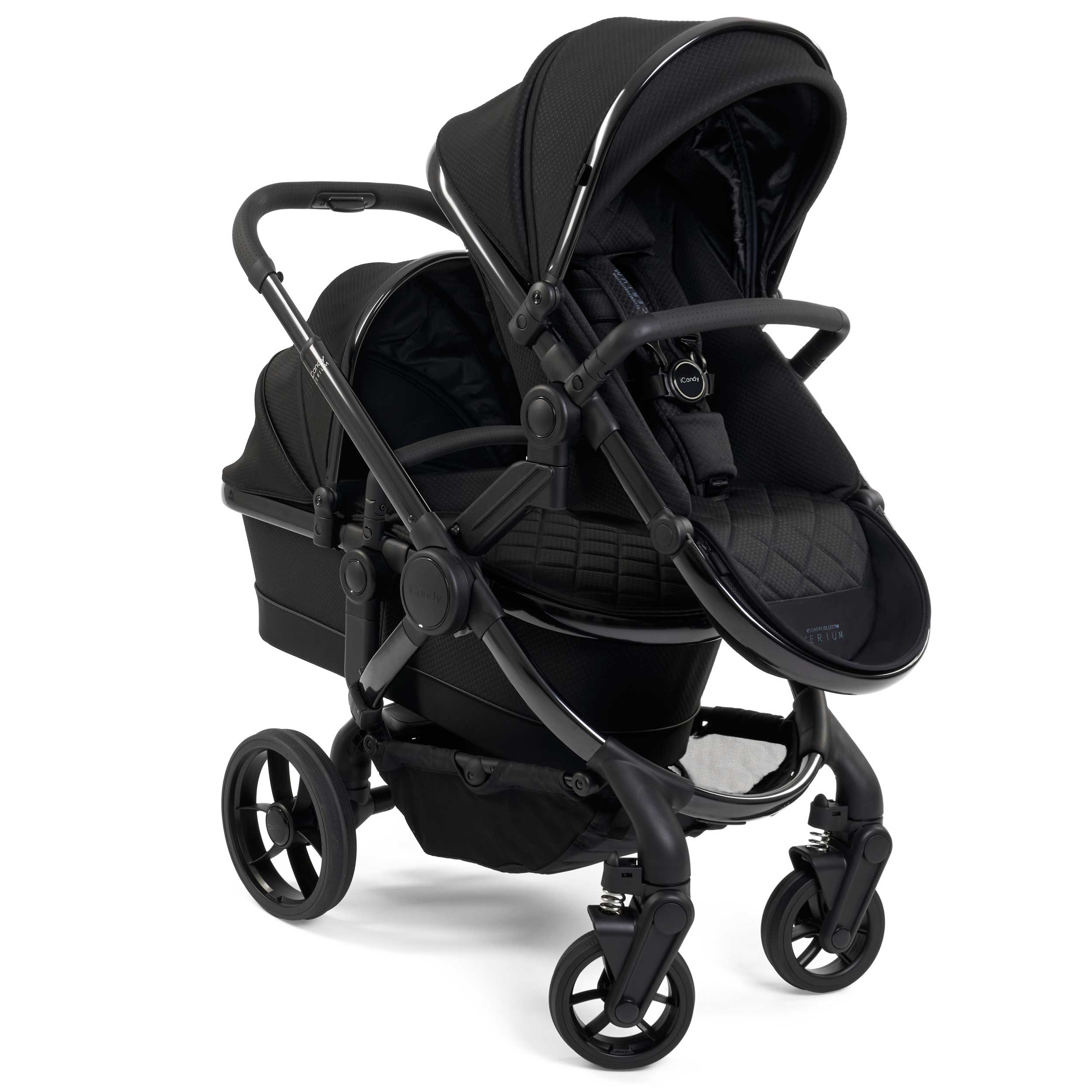 iCandy Peach 7 Cerium Double Complete Bundle in Black Double & Twin Prams 16878-CER-DOU 5010334048024