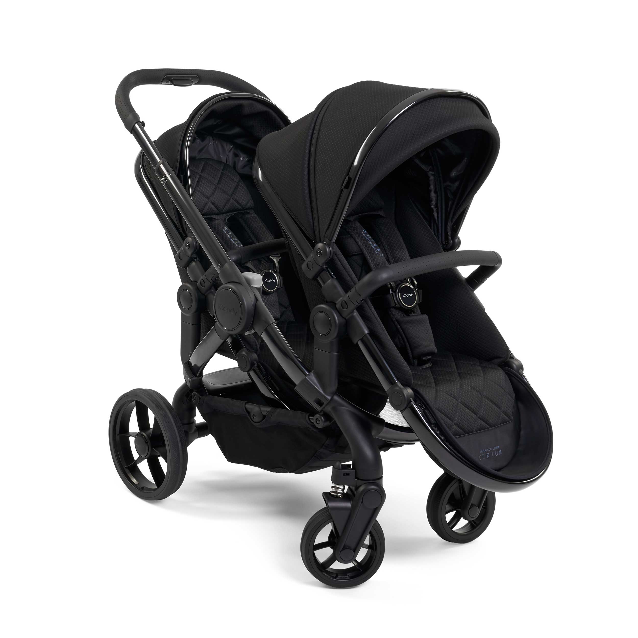 iCandy Peach 7 Cerium Twin Maxi-Cosi Combo Bundle in Black Double & Twin Prams