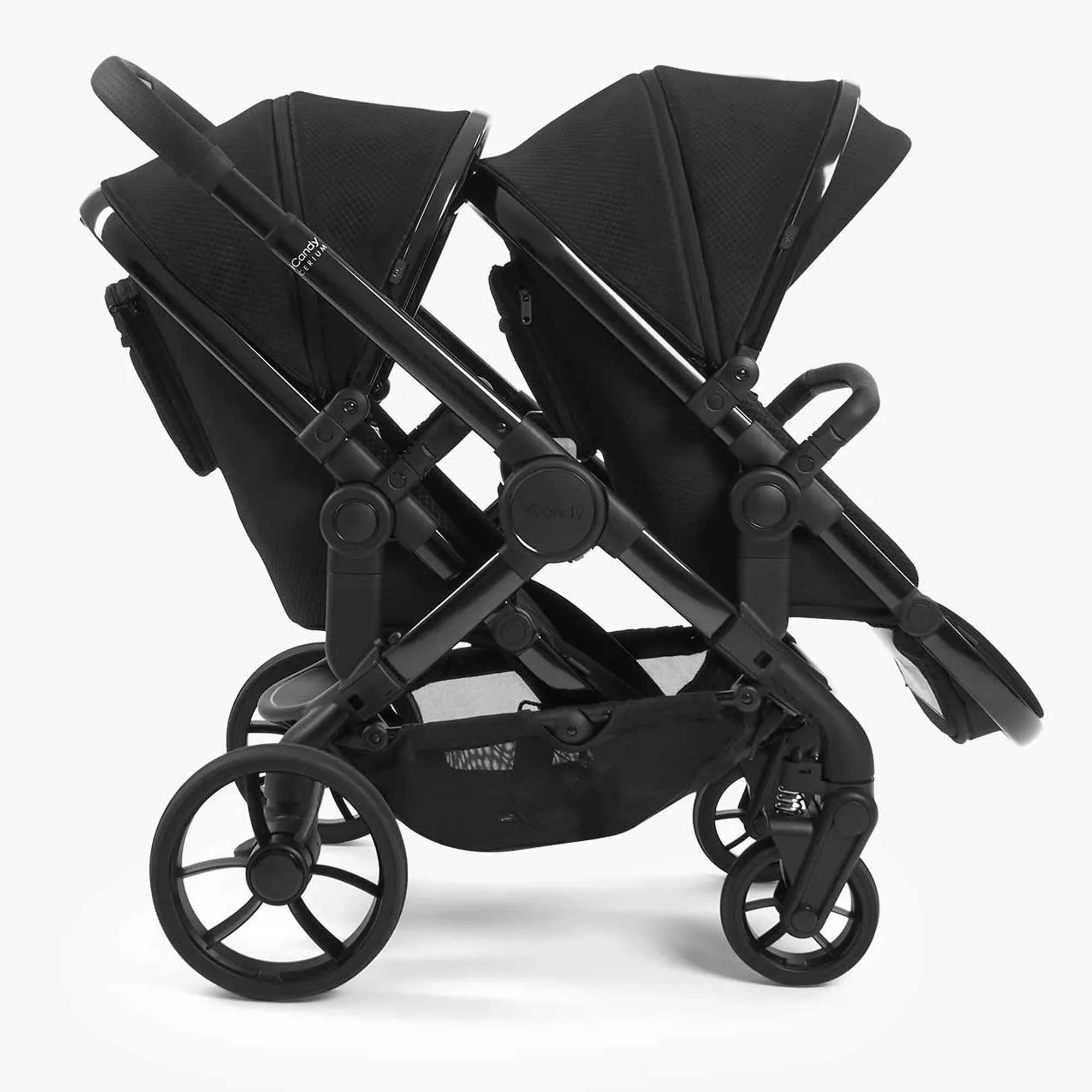 iCandy Peach 7 Cerium Twin Maxi-Cosi Combo Bundle in Black Double & Twin Prams