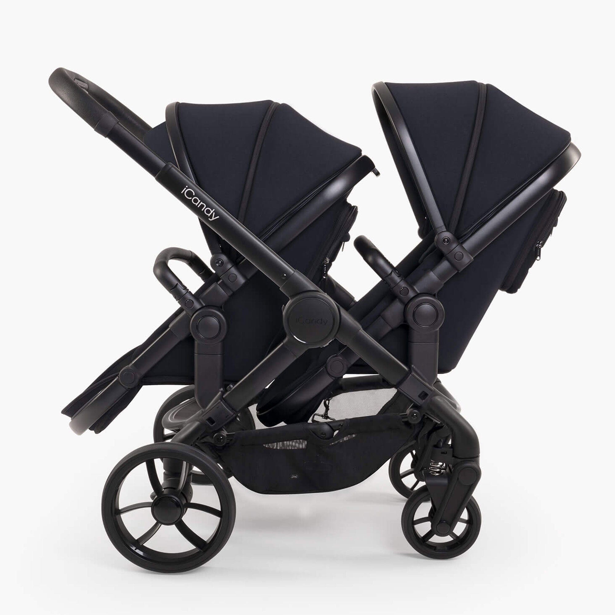 iCandy Peach 7 Twin Combo Set in Black Double & Twin Prams IC2560 5010334047270