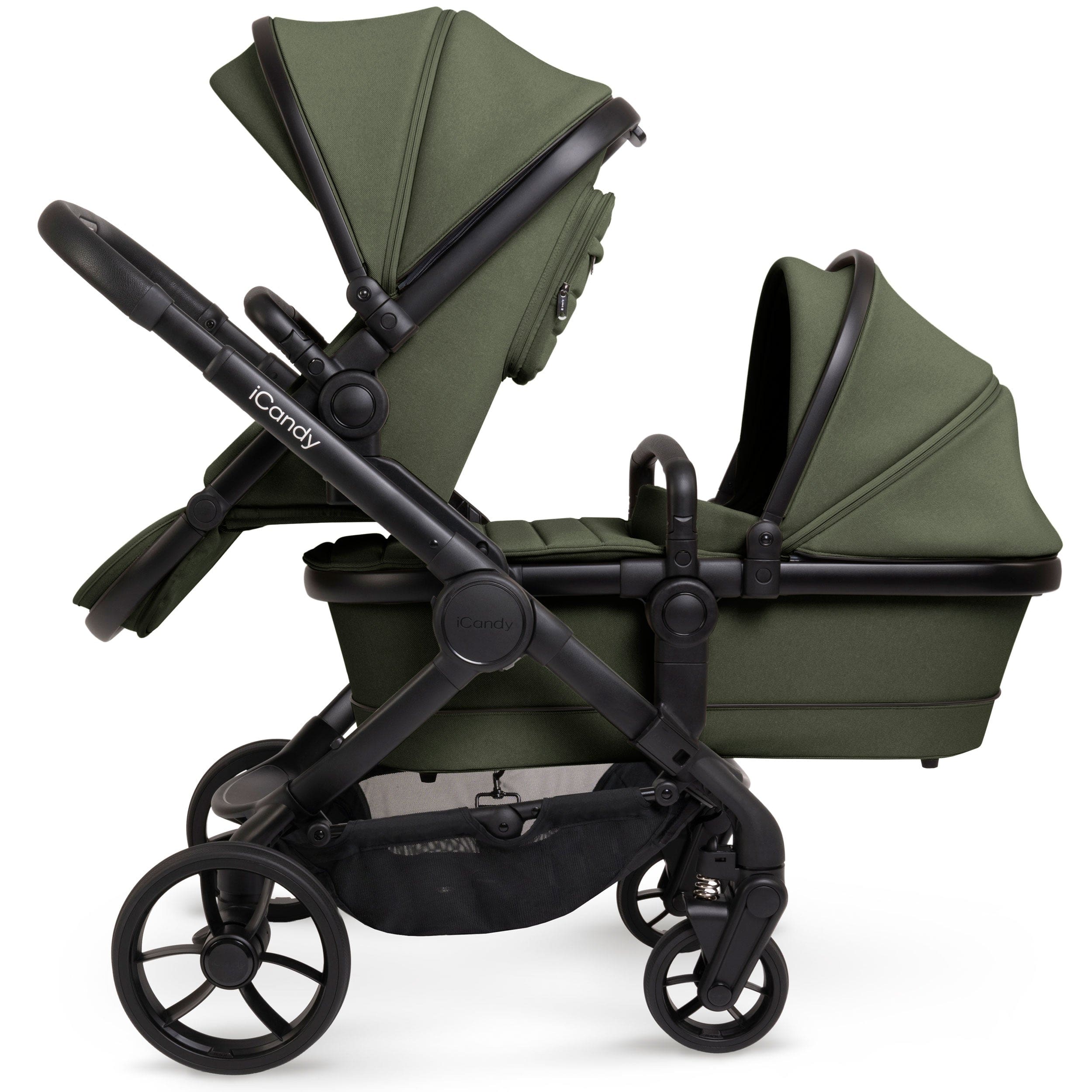 iCandy Peach 7 Twin Combo Set in Ivy Double & Twin Prams IC2927 5010334056777