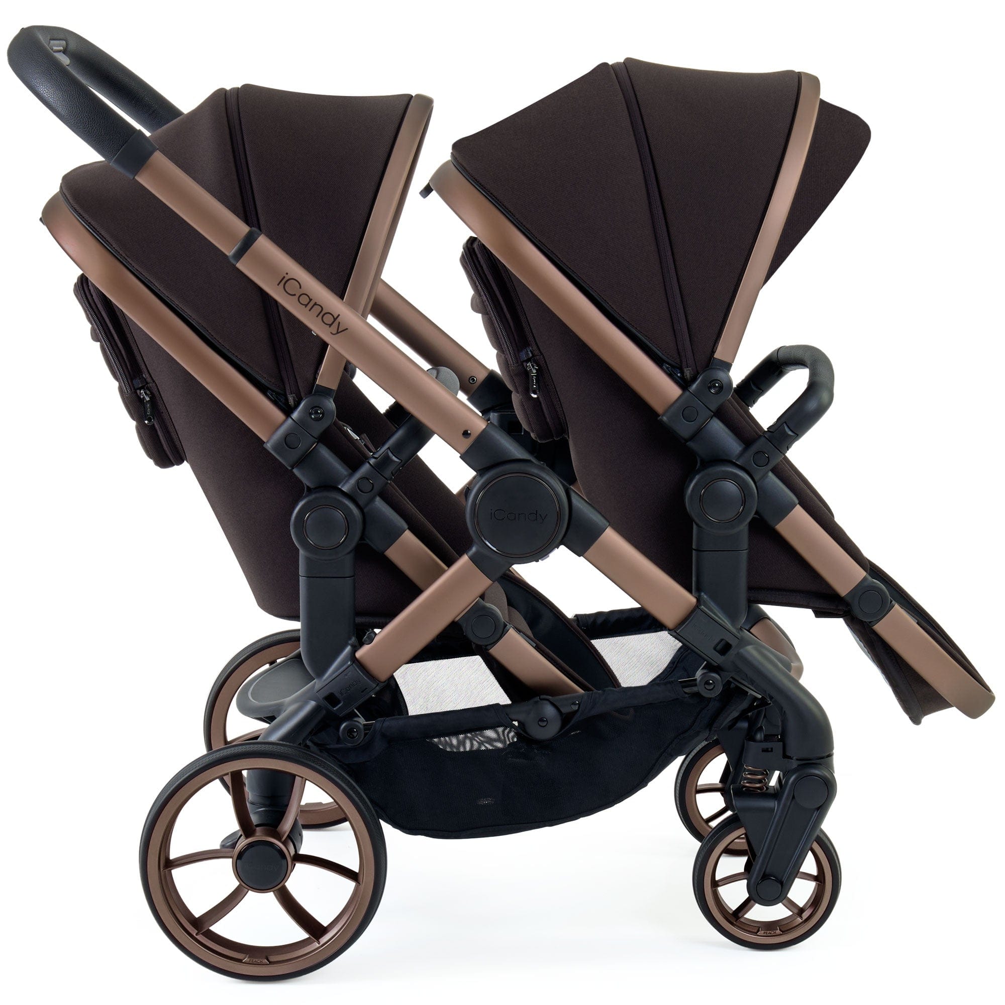 iCandy Peach 7 Twin Combo Set in Pecan Double & Twin Prams IC3128 5010334059686