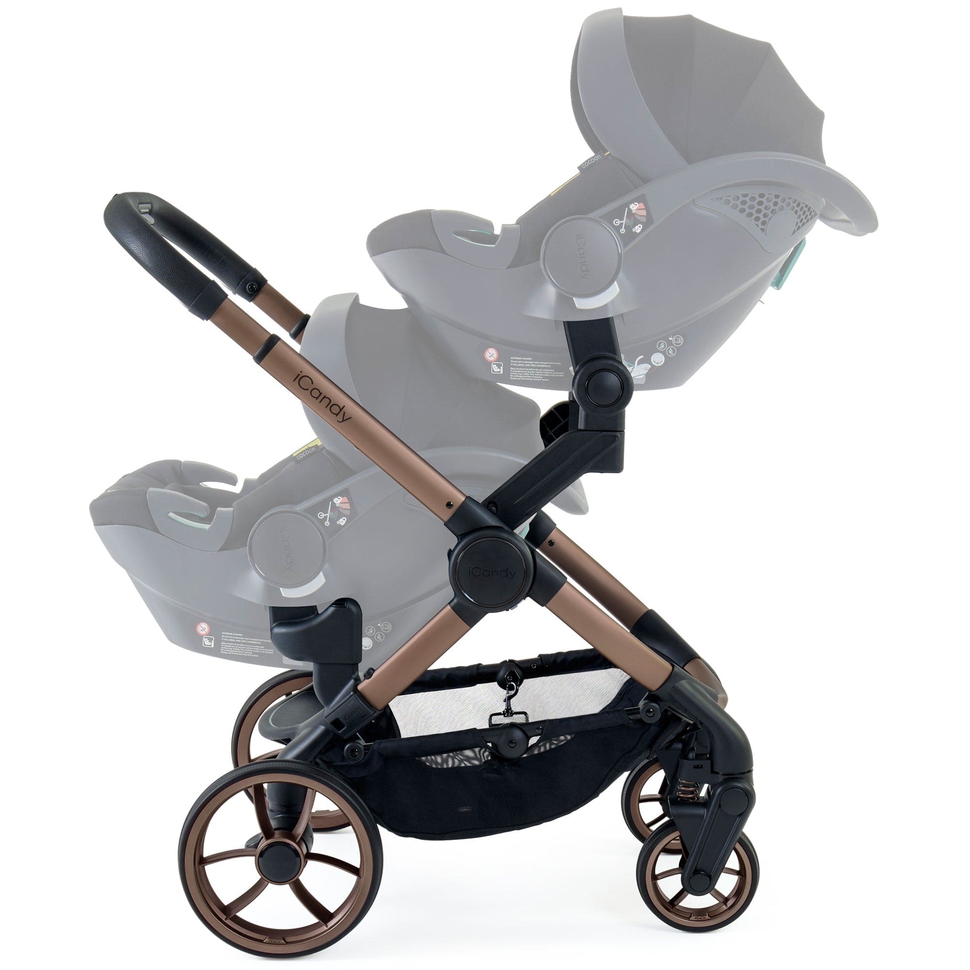 iCandy Peach 7 Twin Combo Set in Pecan Double & Twin Prams IC3128 5010334059686