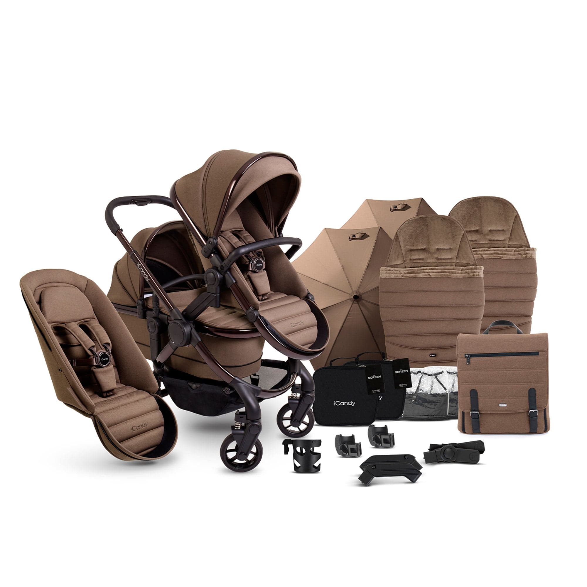 iCandy Peach 7 Double Complete Bundle in Coco Pram Bundles IC3037 5010334058597