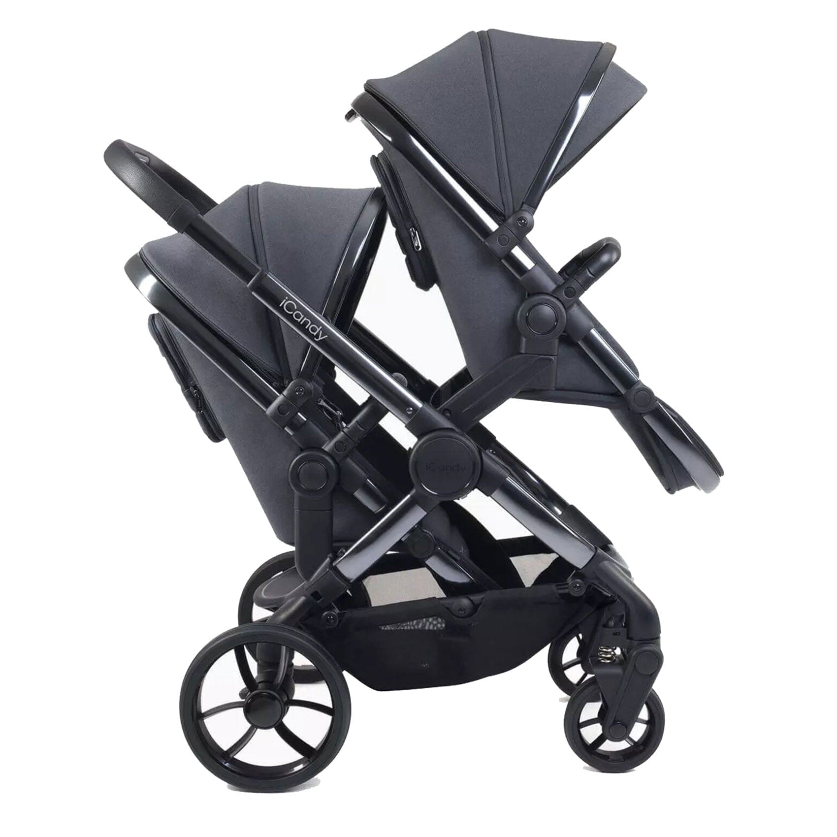 iCandy Peach 7 Double Complete Bundle in Dark Grey Pram Bundles IC3030 5010334058528