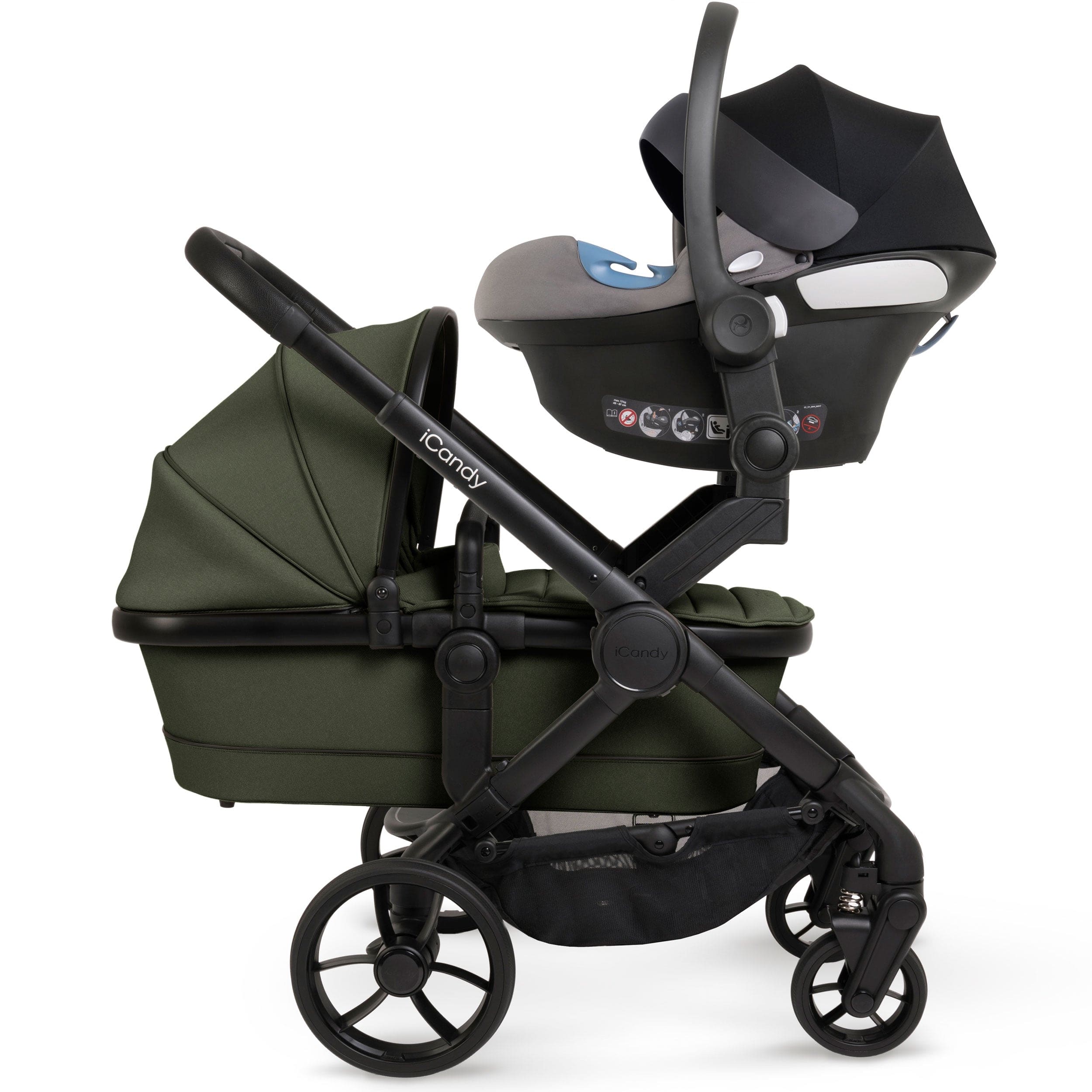 iCandy Peach 7 Double Complete Bundle in Ivy Pram Bundles IC3038 5010334058603