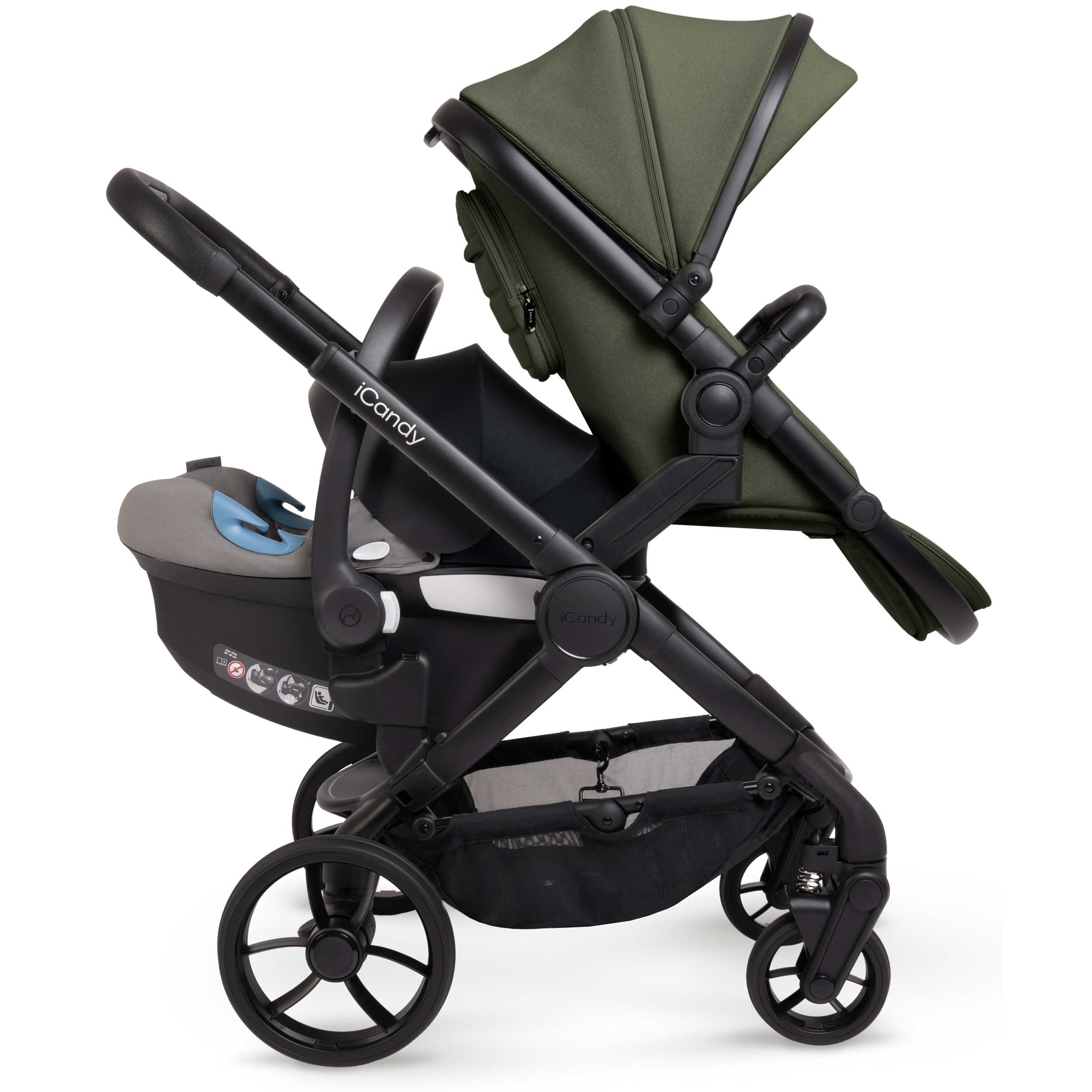 iCandy Peach 7 Double Complete Bundle in Ivy Pram Bundles IC3038 5010334058603