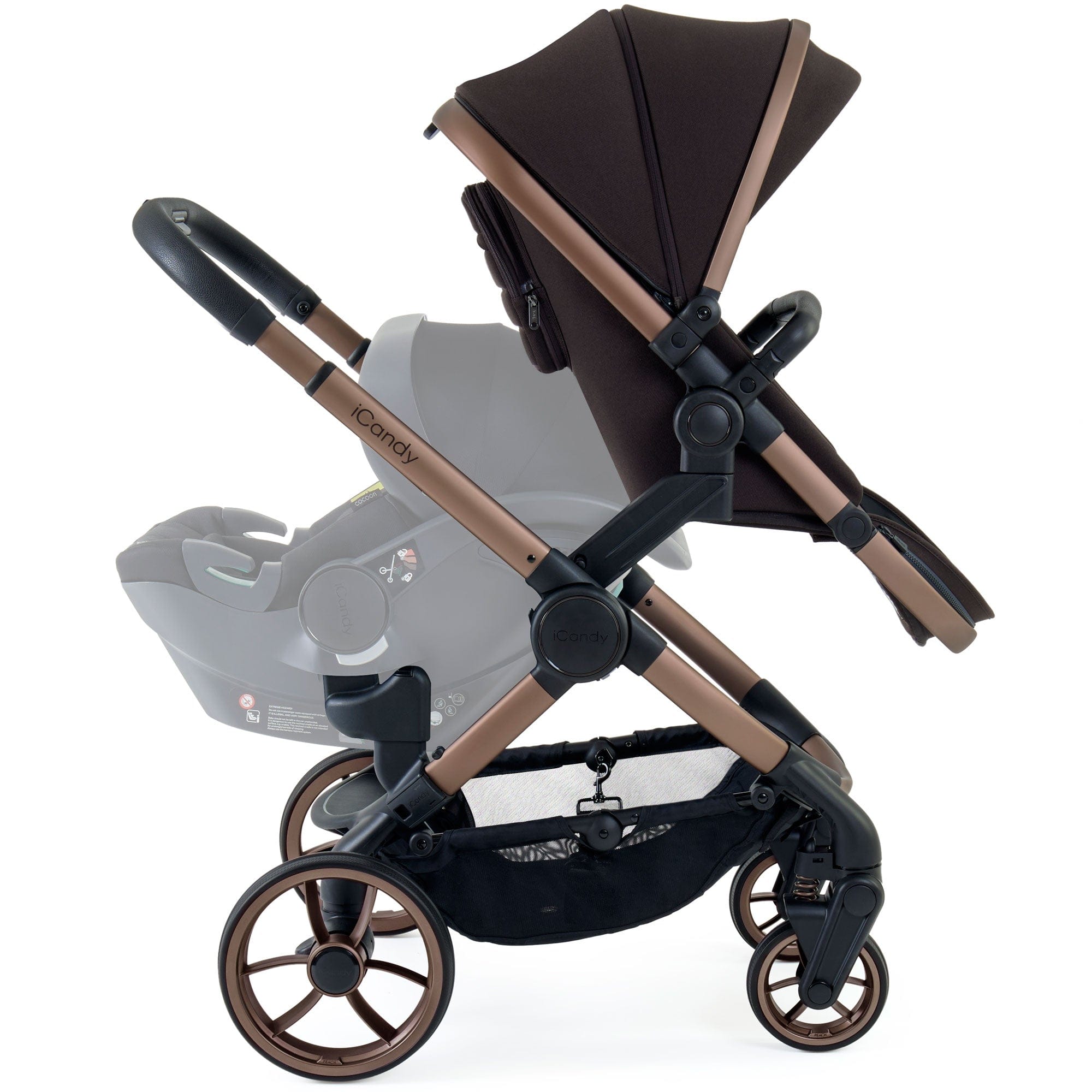 iCandy Peach 7 Double Complete Bundle in Pecan Pram Bundles IC3140 5010334060569