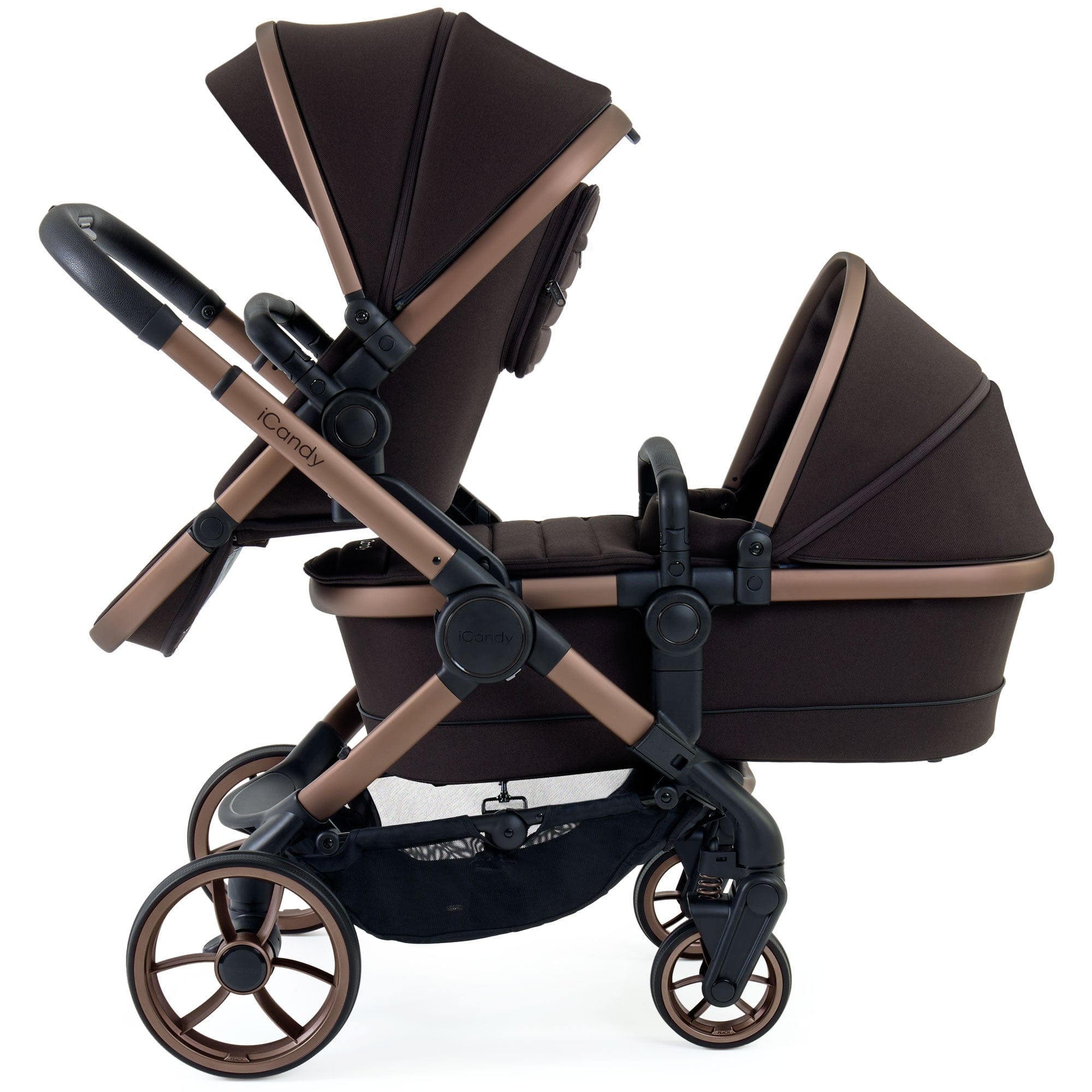 iCandy Peach 7 Double Complete Bundle in Pecan Pram Bundles IC3140 5010334060569