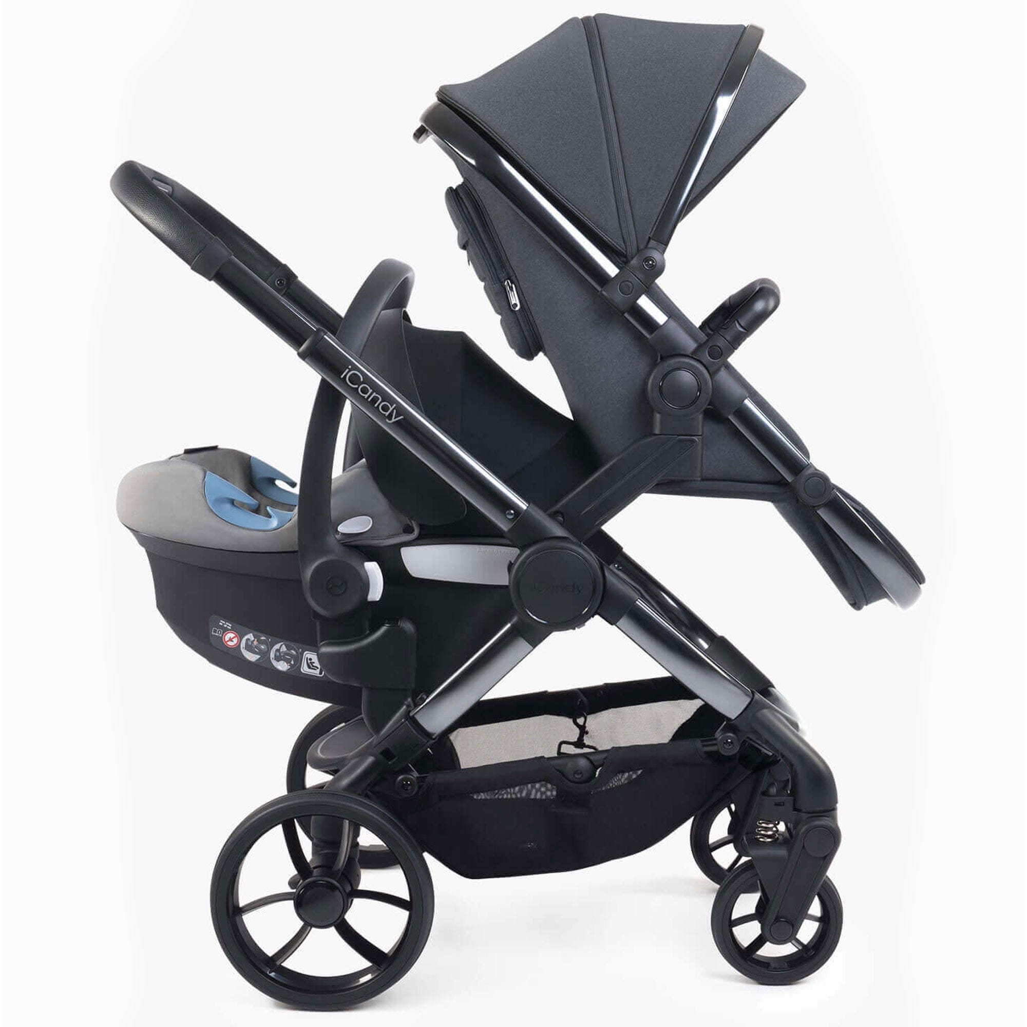 iCandy Peach 7 Double Complete Bundle in Truffle Pram Bundles IC3032 5010334058542