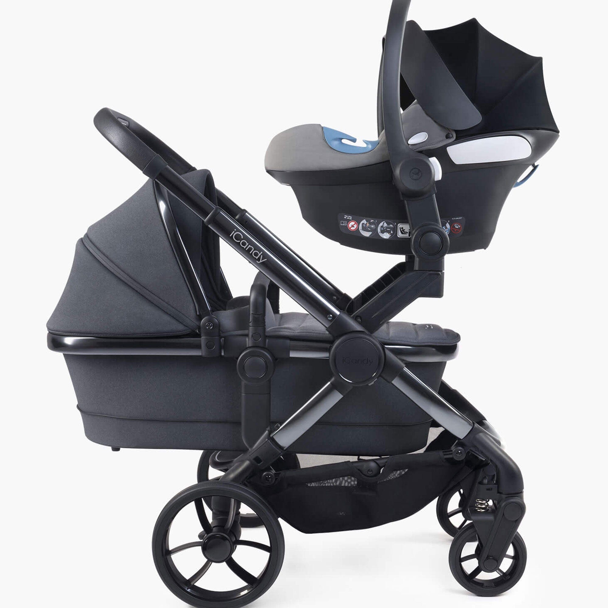 iCandy Peach 7 Double Complete Bundle in Truffle Pram Bundles IC3032 5010334058542