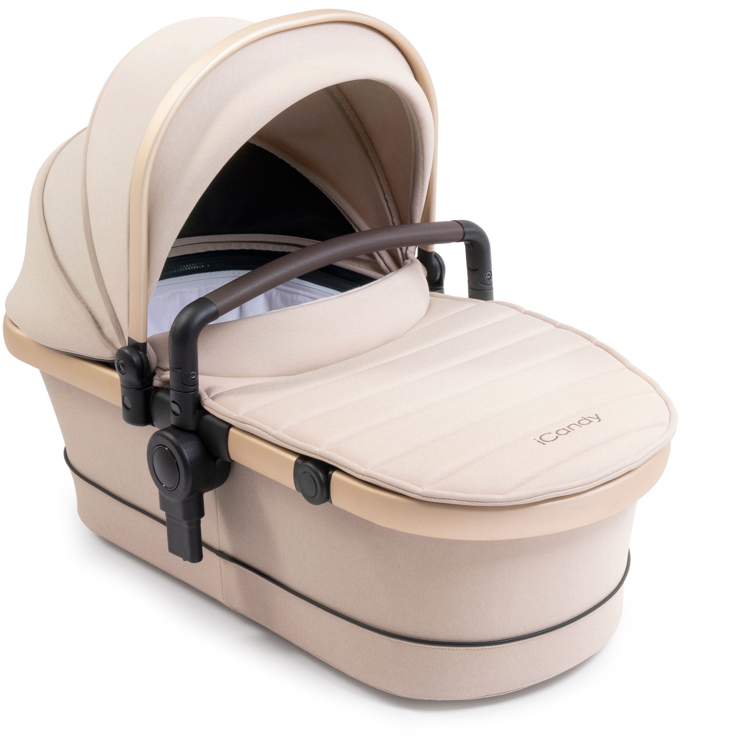 iCandy Peach 7 Double Complete Cybex Travel System in Biscotti Pram Bundles 17717-DOUB-COMPLETE-BC 5010334058559