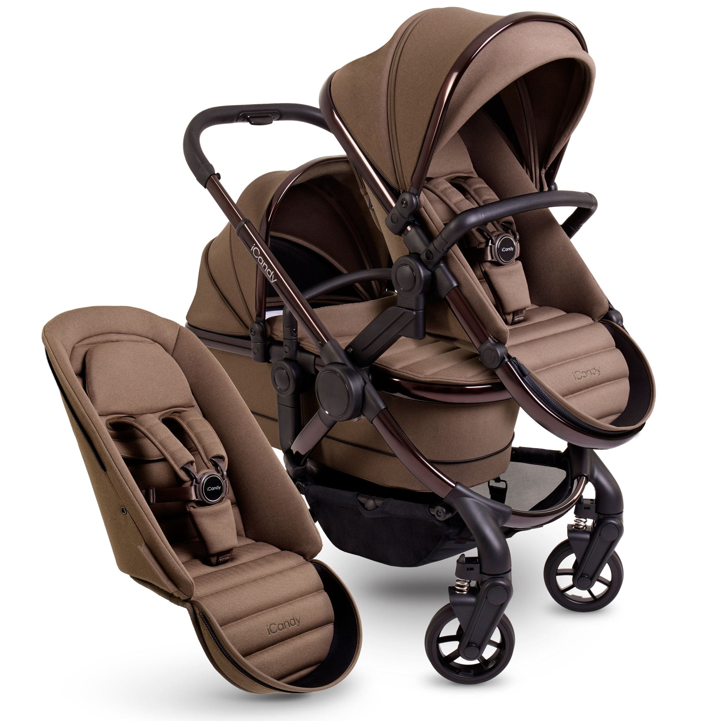 iCandy Peach 7 Double Complete Maxi-Cosi Travel System in Coco Pram Bundles