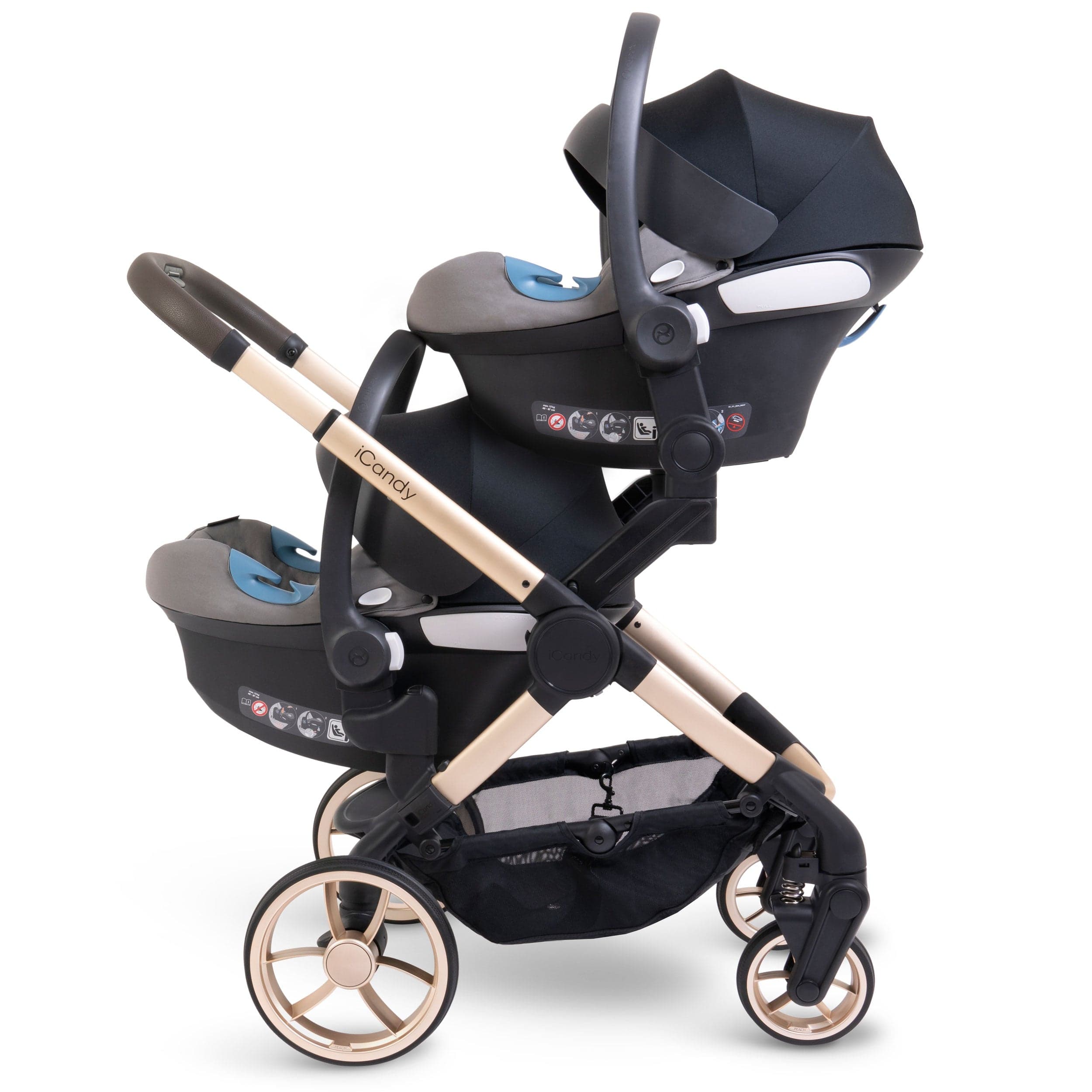 iCandy Peach 7 Twin Complete Bundle in Biscotti Pram Bundles IC3043 5010334058641