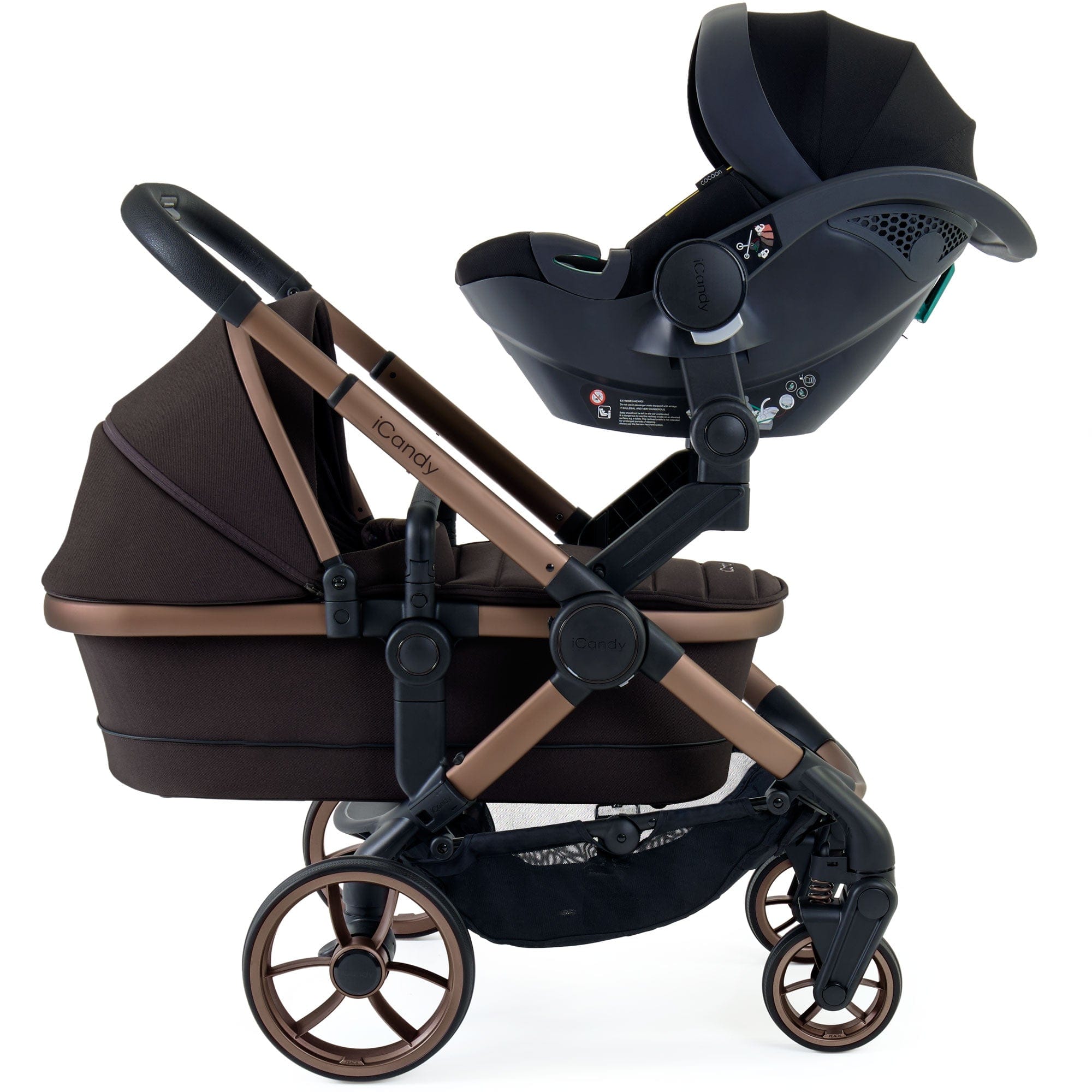 iCandy Peach 7 Twin Complete Bundle in Pecan Pram Bundles IC3141 5010334060576