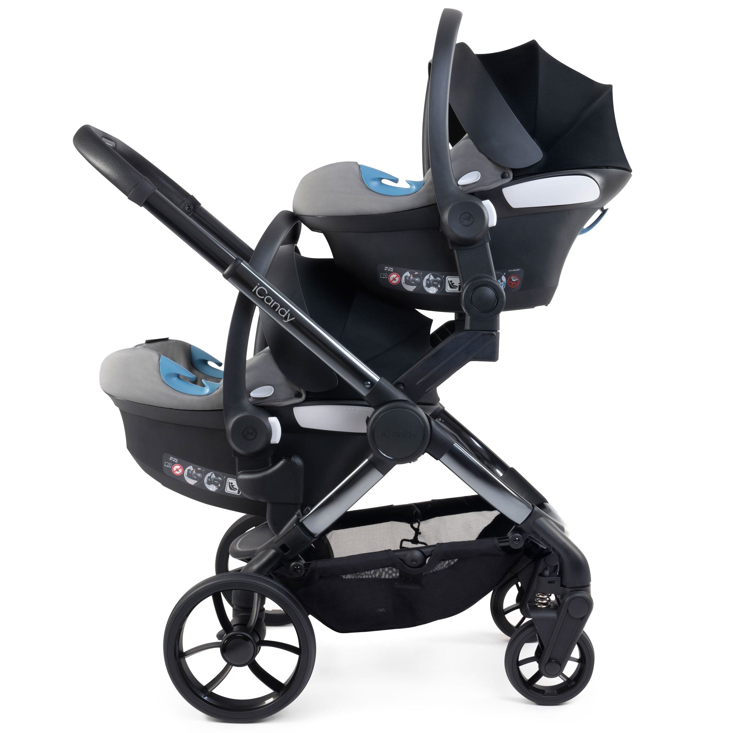 iCandy Peach 7 Twin Complete Bundle in Truffle Pram Bundles IC3042 5010334058634