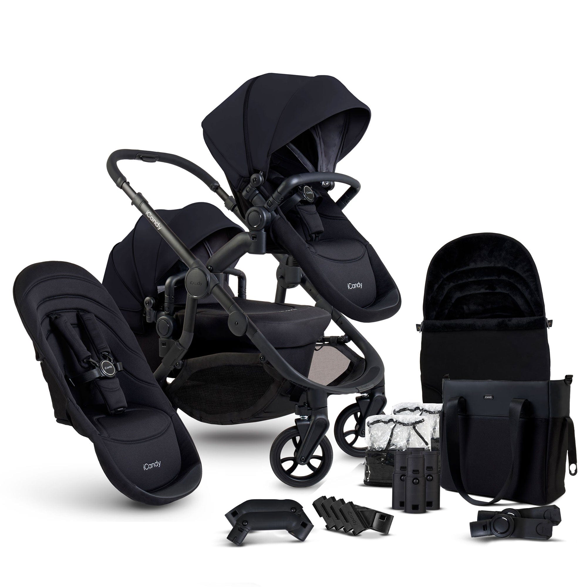 iCandy Orange 4 Double Combo Set in Black Edition Pushchairs & Buggies IC3050 5010334058702