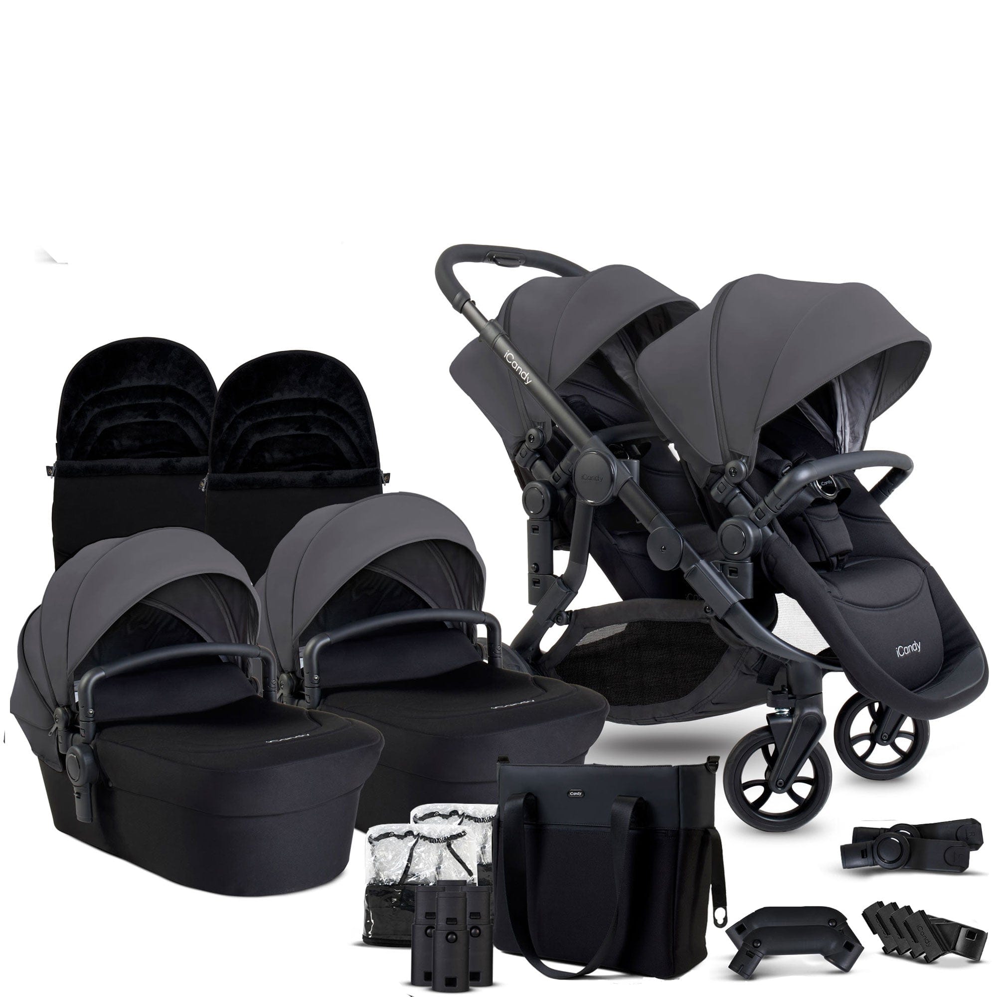 iCandy Orange 4 Twin Complete Set in Fossil Pushchairs & Buggies IC3058 5010334058788