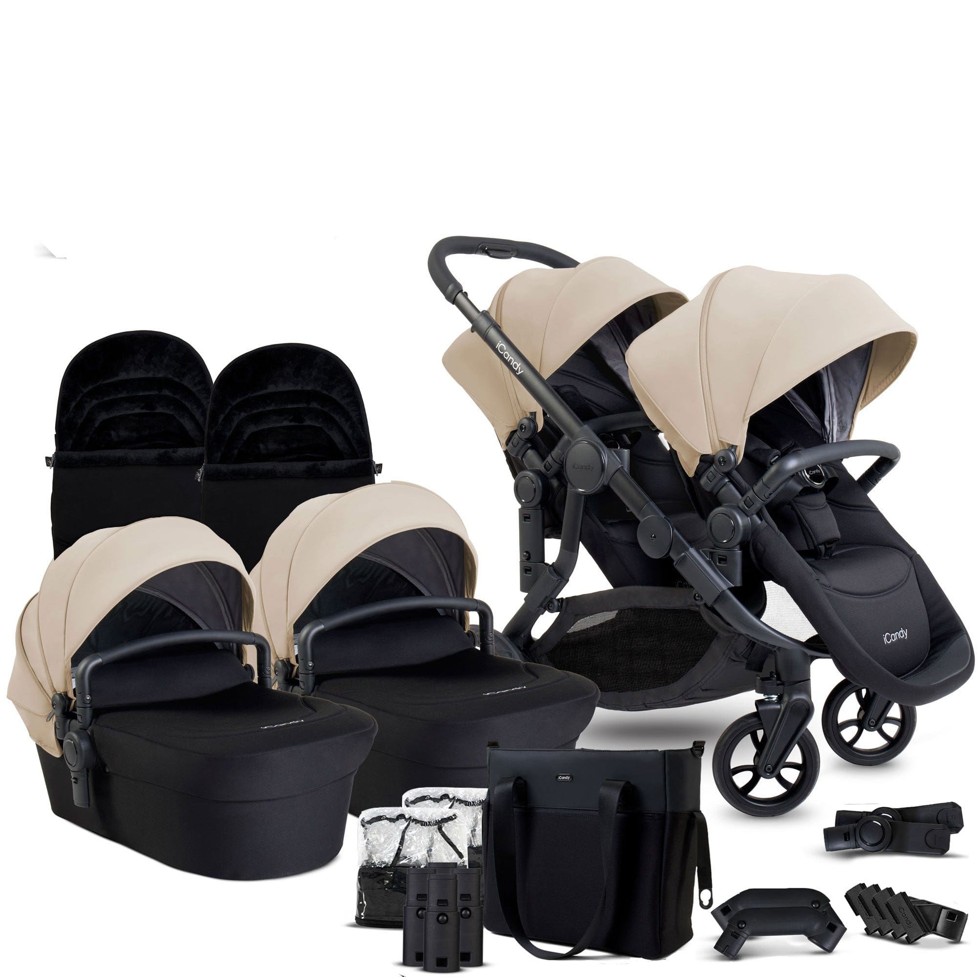 iCandy Orange 4 Twin Complete Set in Latte Pushchairs & Buggies IC3059 5010334058795