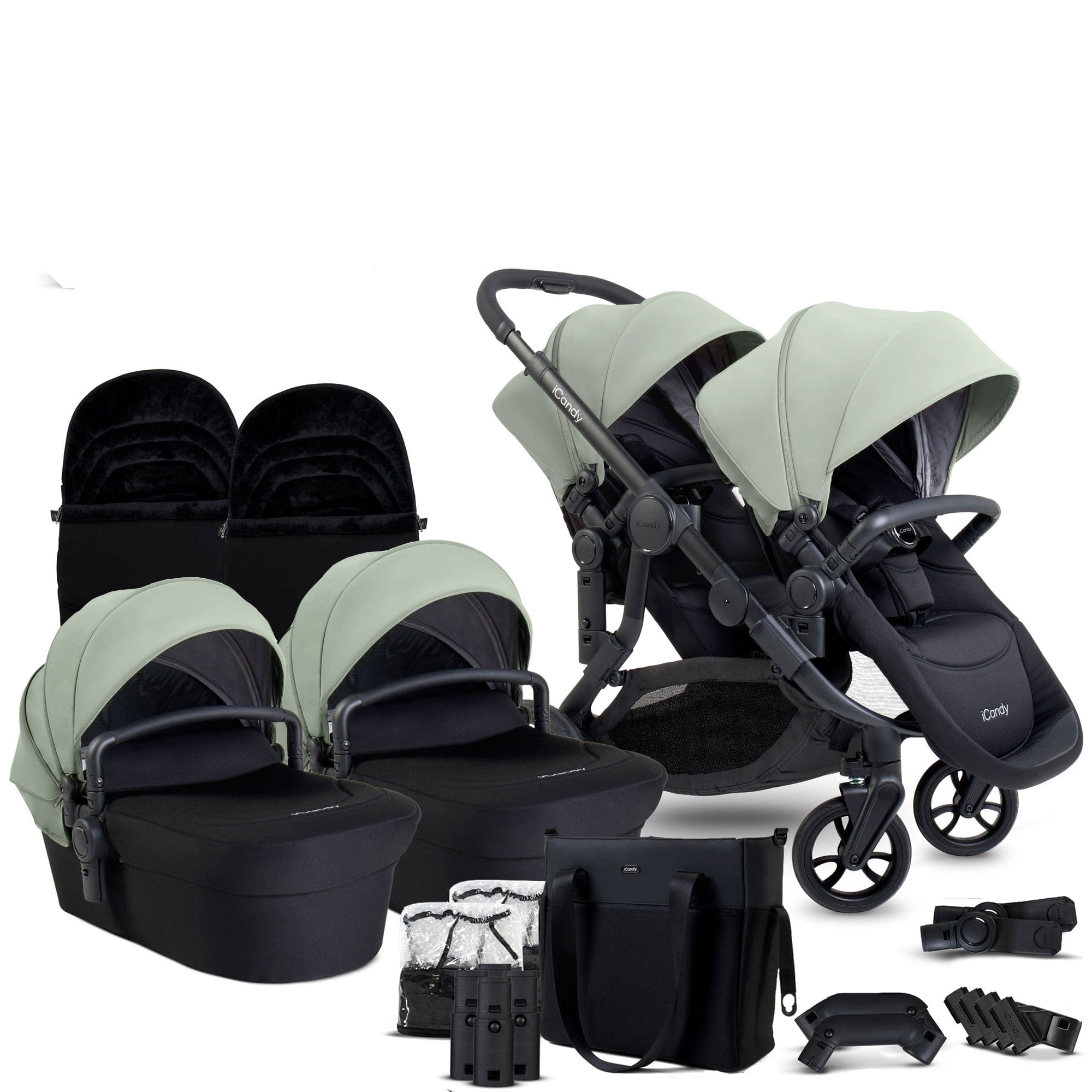 iCandy Orange 4 Twin Complete Set in Pistachio Pushchairs & Buggies IC3056 5010334058764