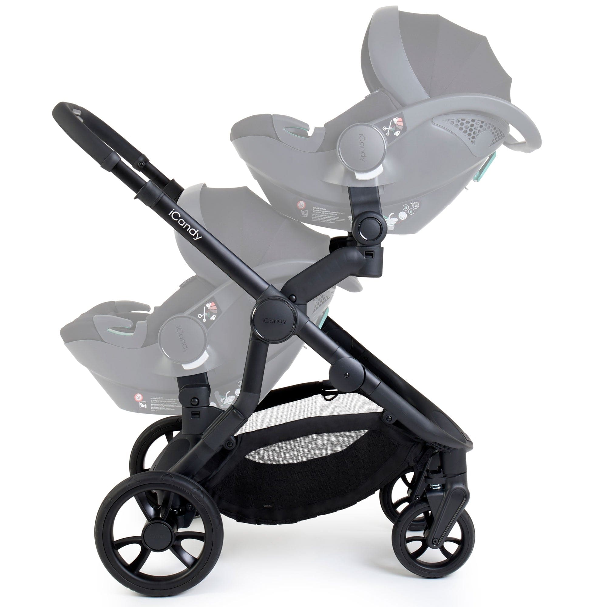 Orange 4 Twin Cybex Travel System in Black Edition Pushchairs & Buggies 17018-CYB-BLA 5010334058757