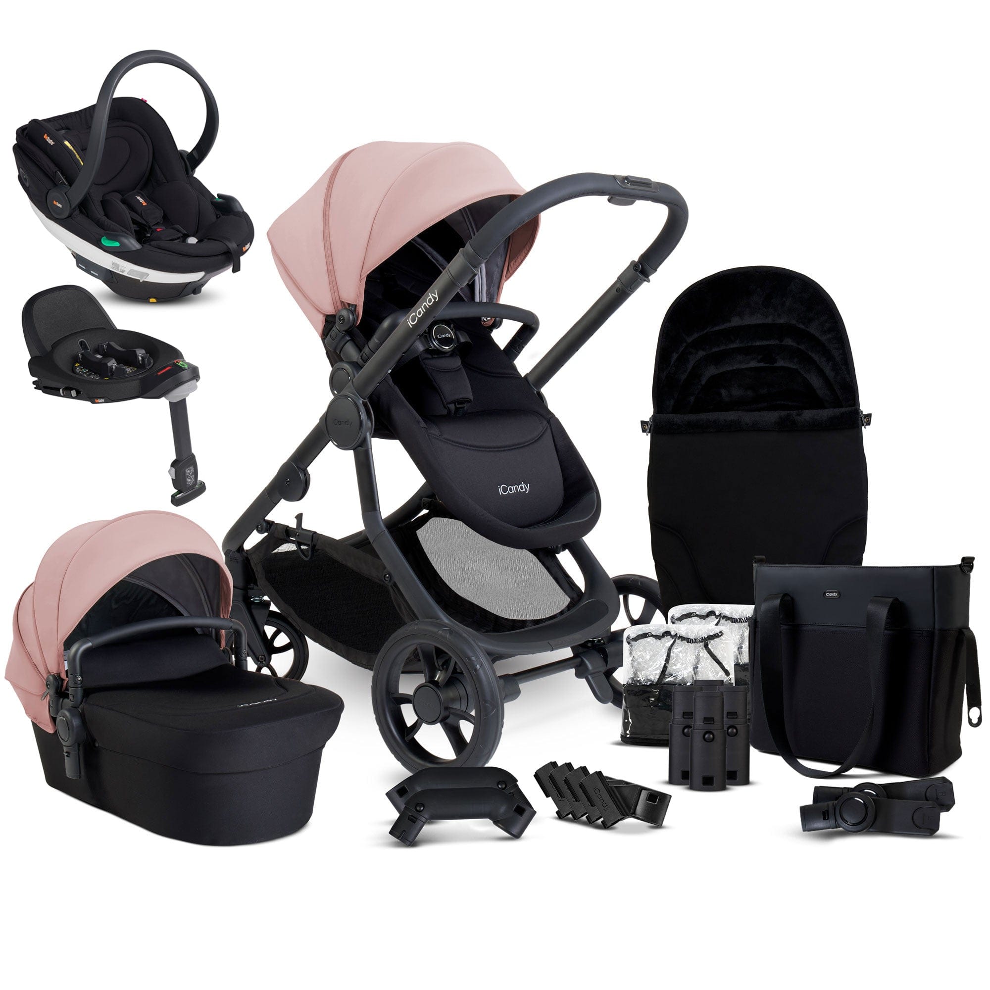 iCandy Orange 4 BeSafe Travel System in Rose Travel Systems 17846-ROS 5010334057231