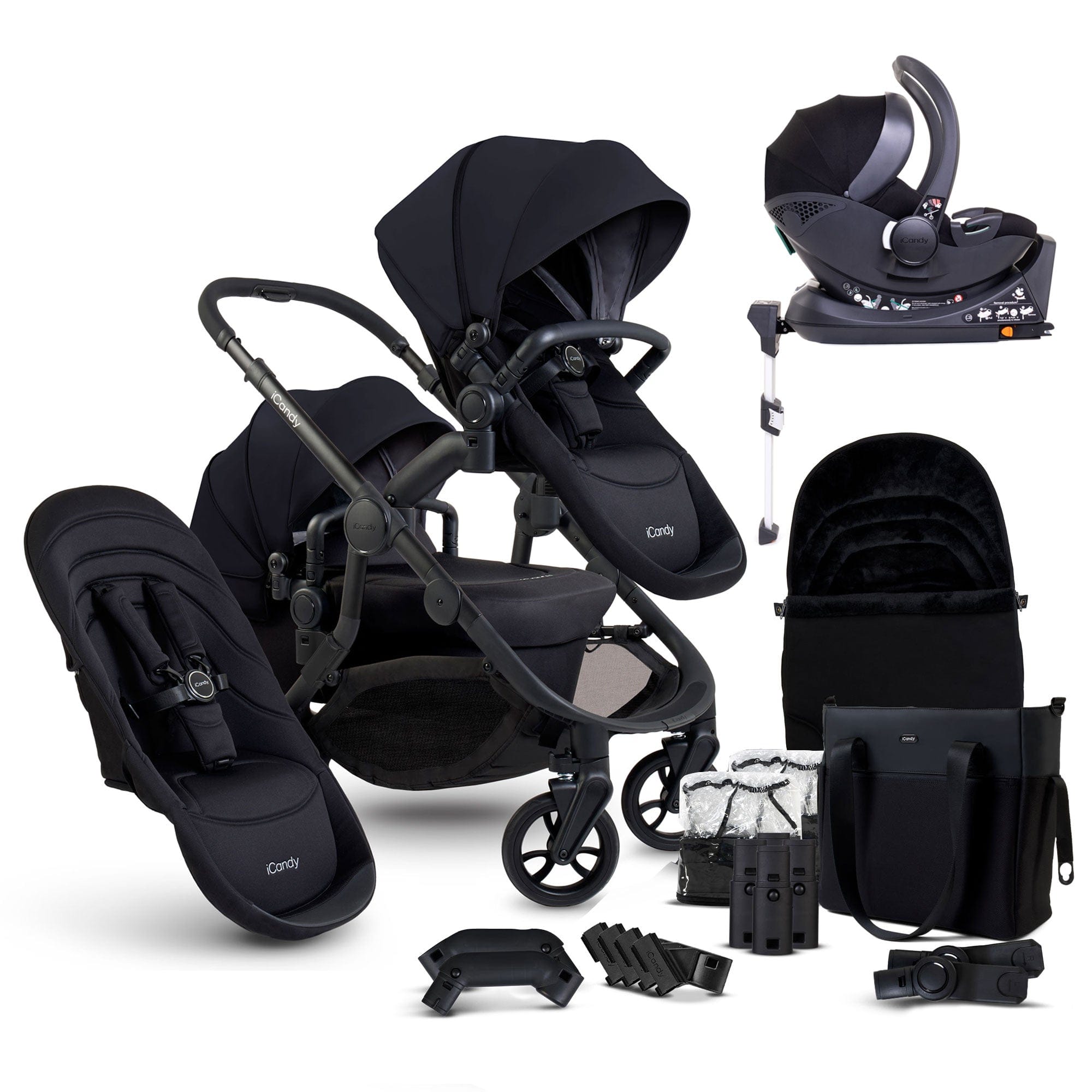 iCandy Orange 4 Double Cocoon Travel System in Black Edition Travel Systems 17001-COC-BLA 5010334058702