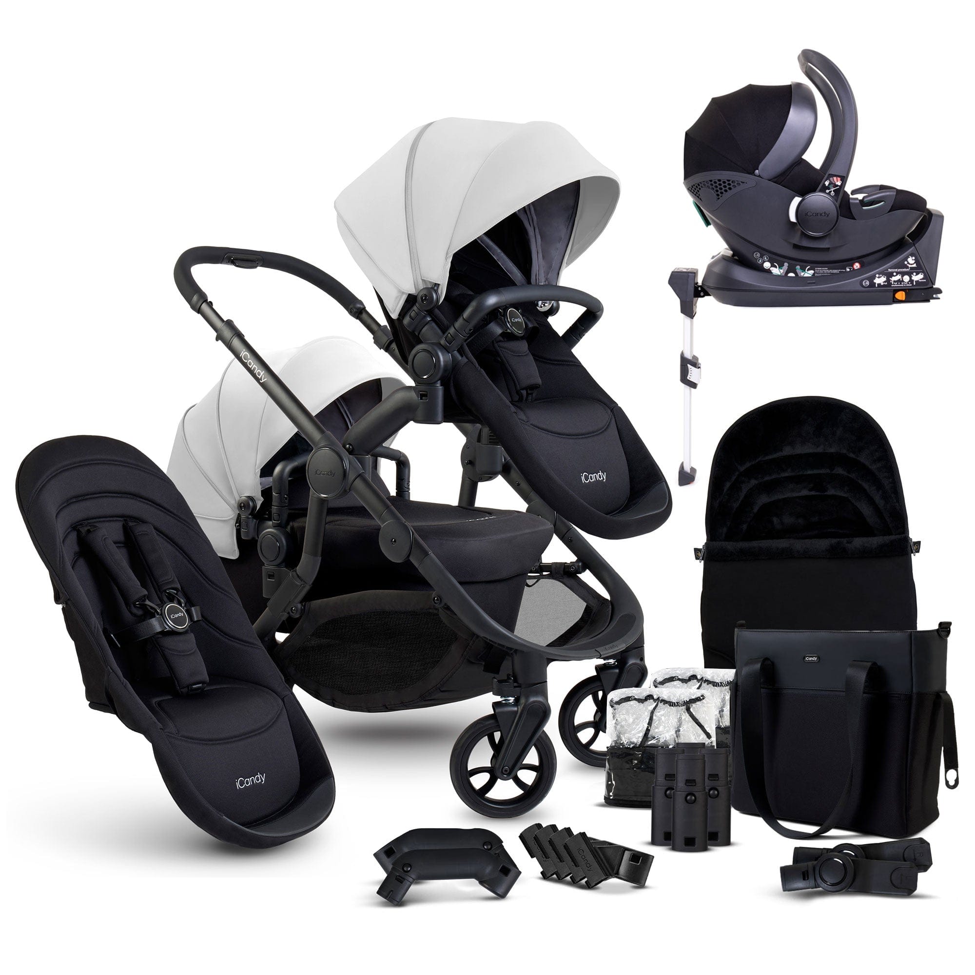 iCandy Orange 4 Double Cocoon Travel System in Glacier Travel Systems 18208-COC-GLA 5010334060606