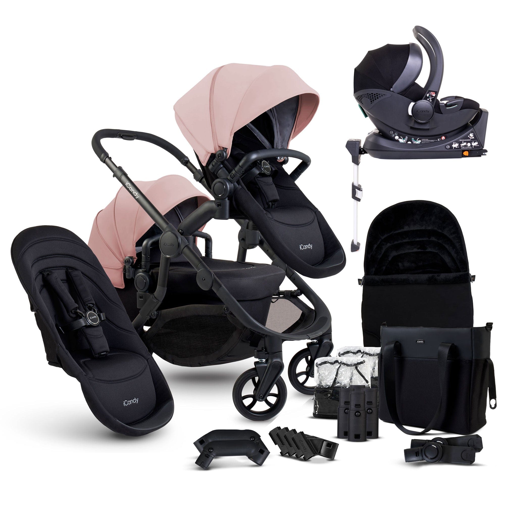 iCandy Orange 4 Double Cocoon Travel System in Rose Travel Systems 17003-COC-ROS 5010334058726