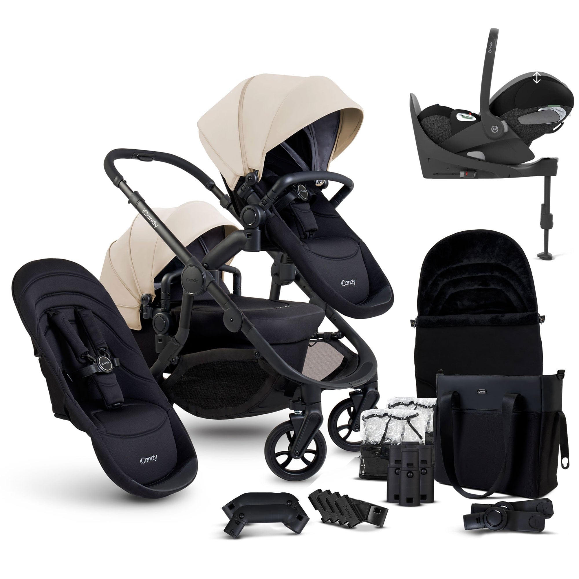 iCandy Orange 4 Double Cybex Travel System in Latte Travel Systems 16998-CYB-LAT 5010334058740