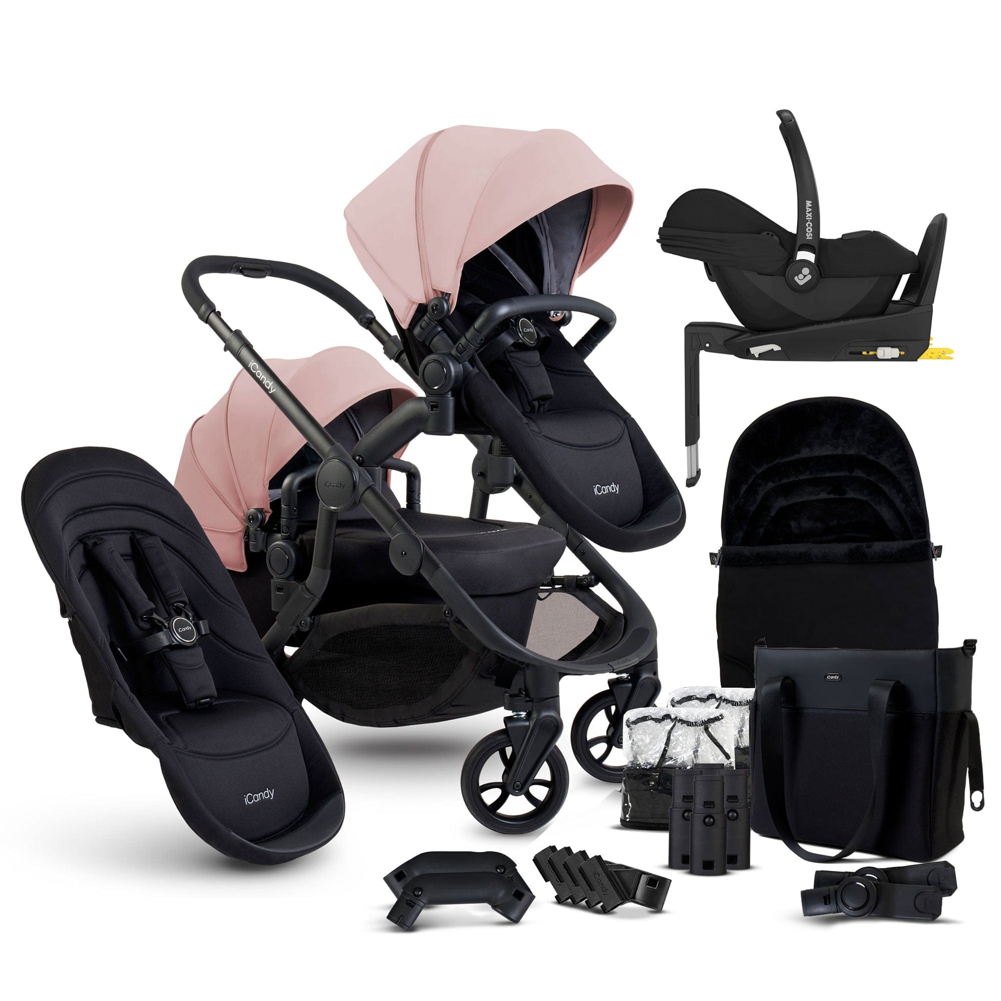 iCandy Orange 4 Double Maxi-Cosi Travel System in Rose Travel Systems 16981-MAX-CAB 5010334058726