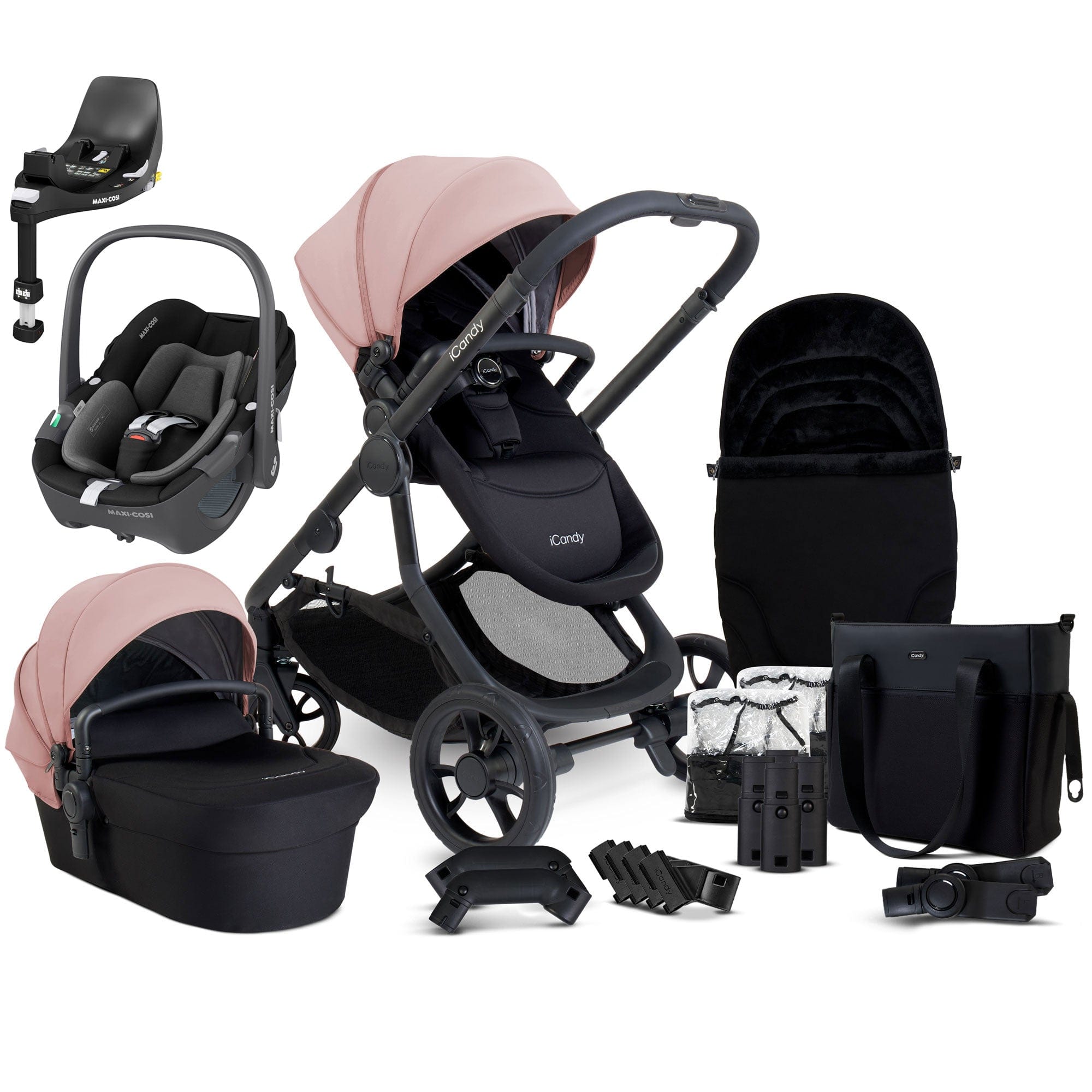 iCandy Orange 4 Maxi-Cosi Travel System in Rose Travel Systems 16968-COM-PEB 5010334057231