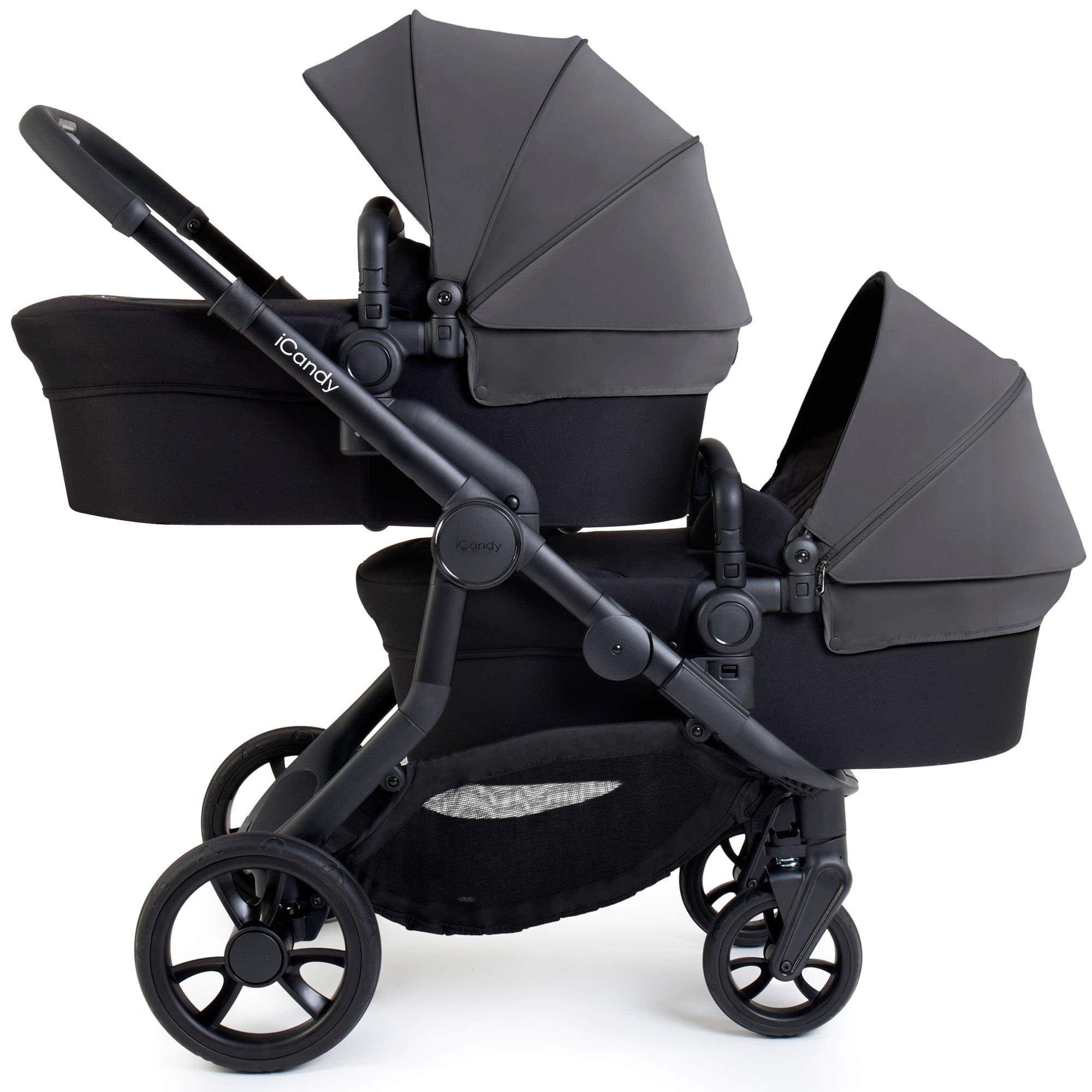 iCandy Orange 4 Twin Maxi-Cosi Travel System in Fossil Travel Systems