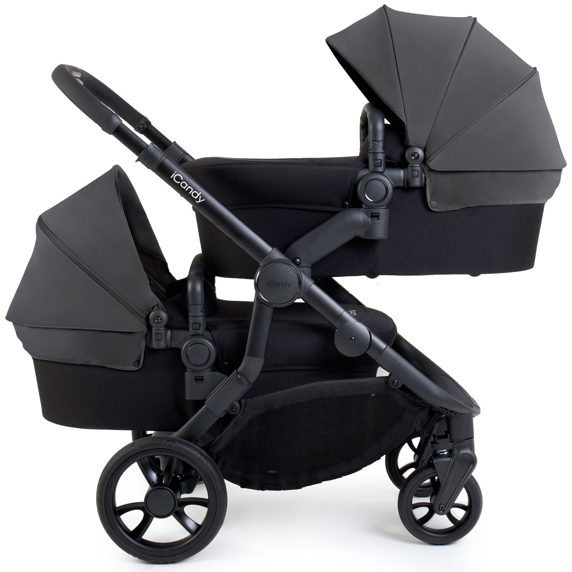 iCandy Orange 4 Twin Maxi-Cosi Travel System in Fossil Travel Systems