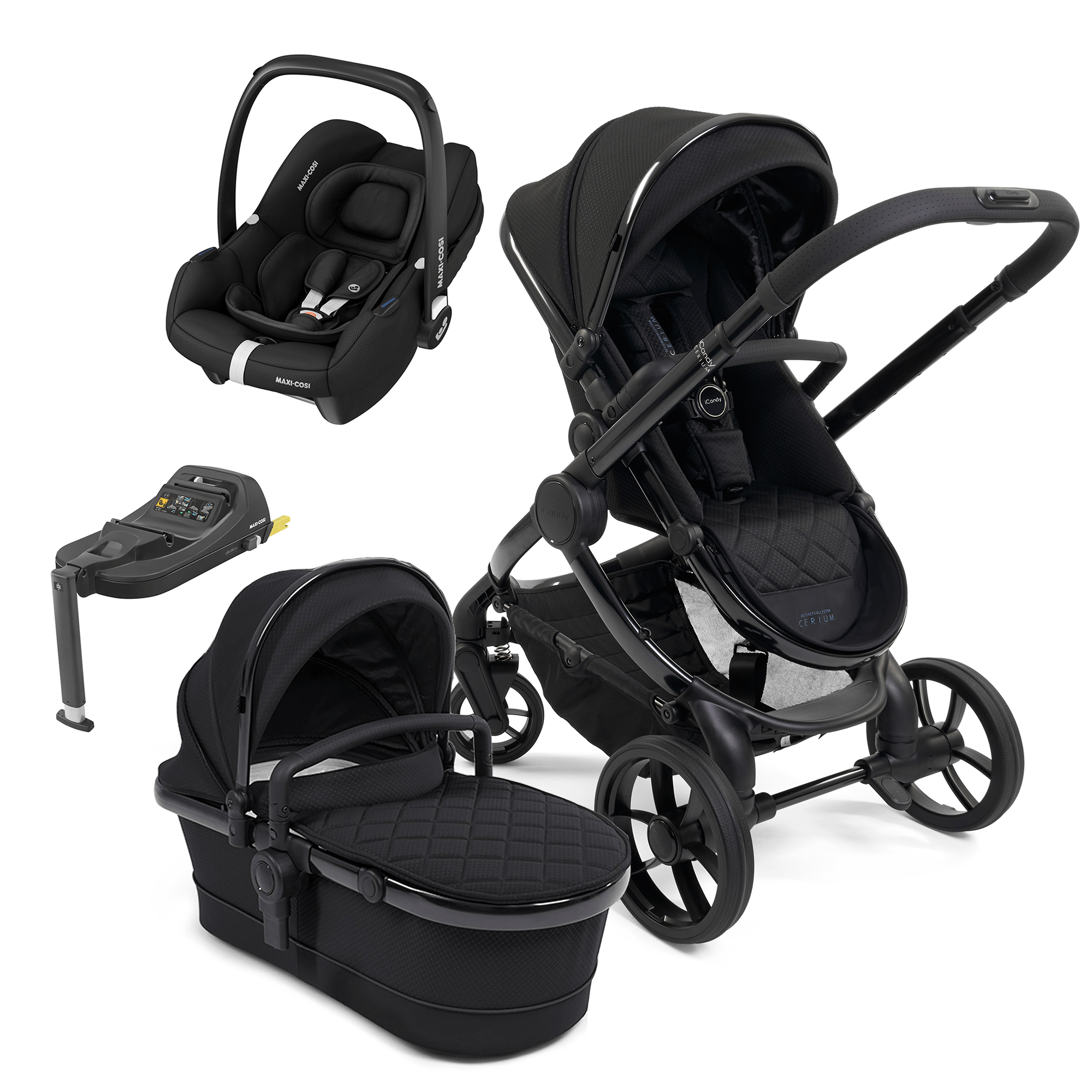 iCandy Peach 7 Cerium Maxi-Cosi Combo Bundle in Black Travel Systems 16860-CER-CAB 5010334048017