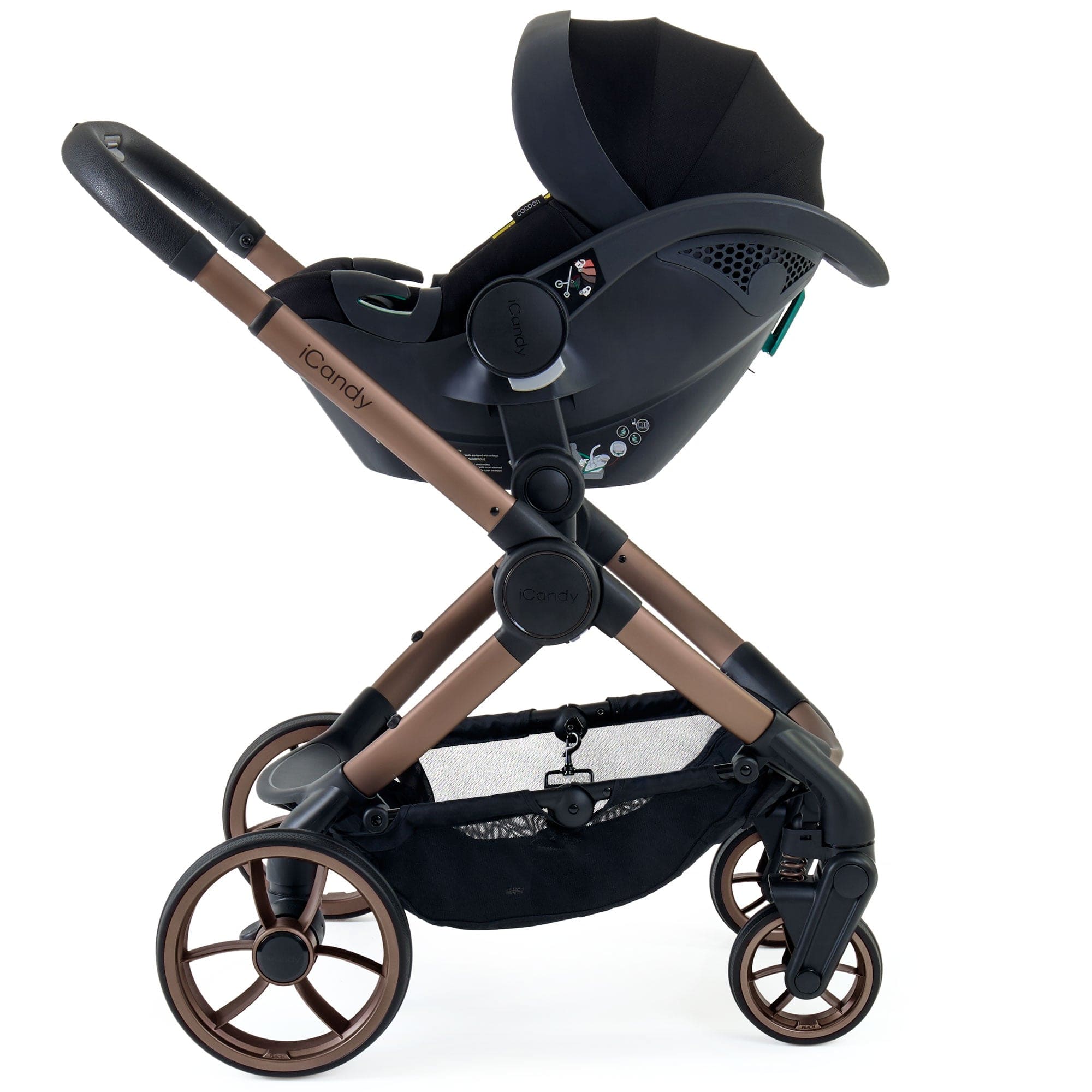 iCandy Peach 7 Complete Bundle with COCOON Car Seat in Pecan Travel Systems IC3131 5010334059730