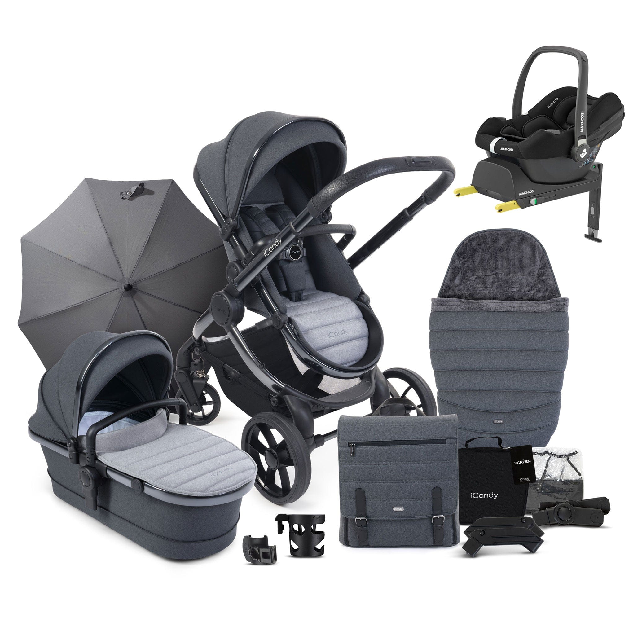 iCandy Peach 7 Complete Maxi-Cosi Bundle in Truffle Travel Systems 15897-TRU 5010334048093