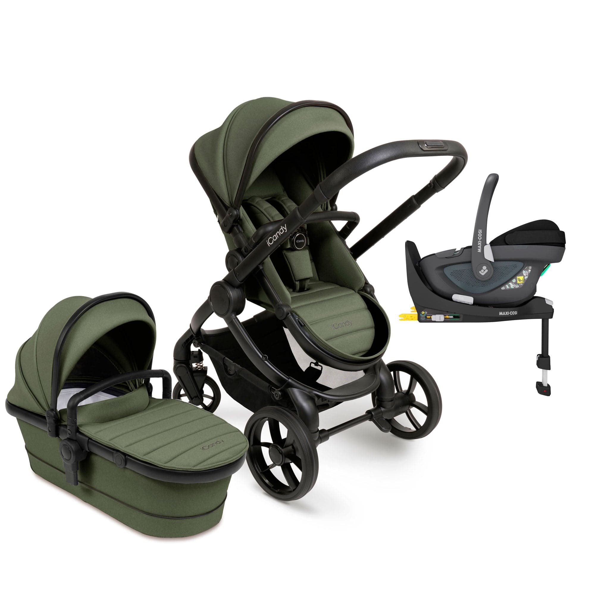 iCandy Peach 7 Maxi-Cosi Combo Set in Ivy Travel Systems 15977-IVY-1 5010334056784