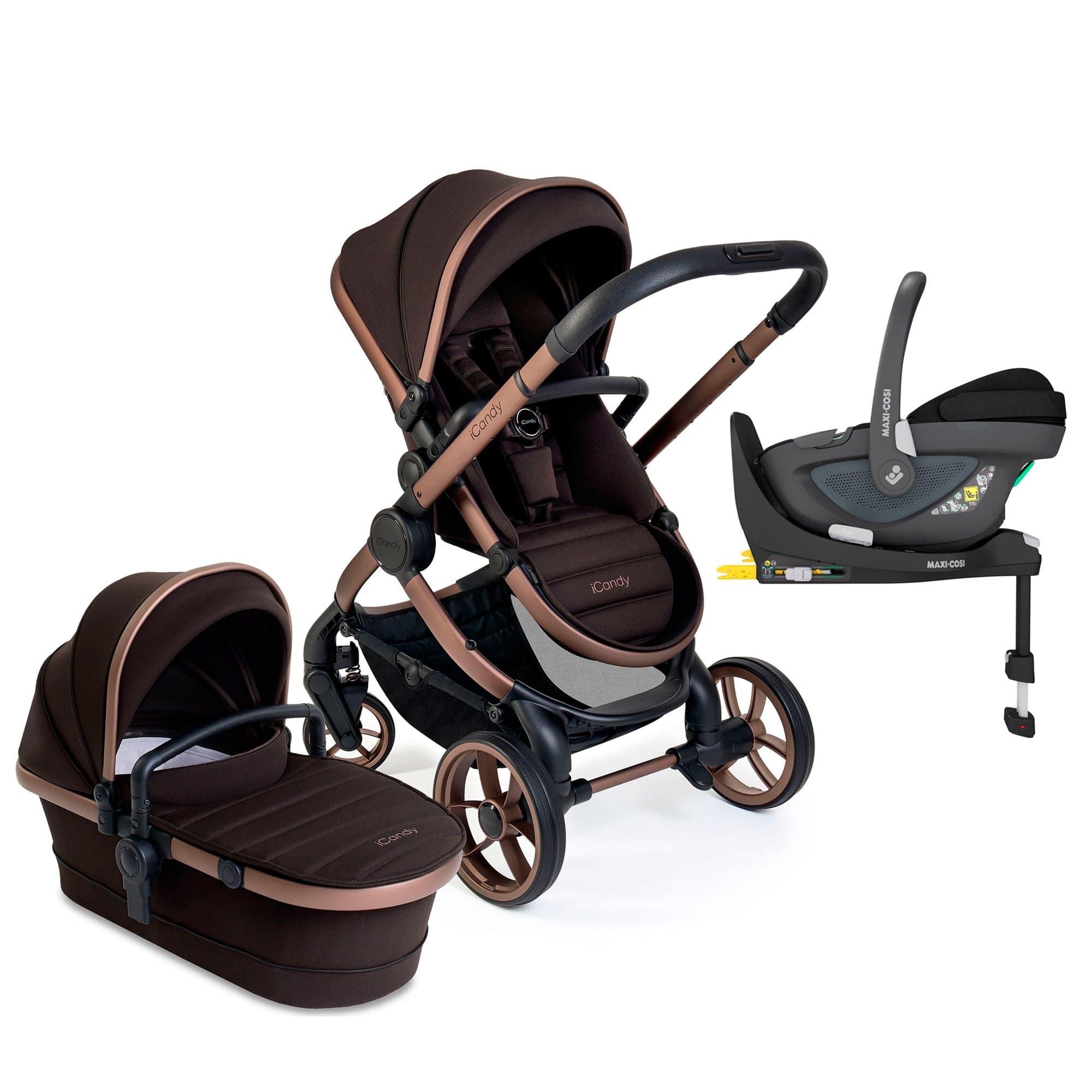 iCandy Peach 7 Maxi-Cosi Combo Set in Pecan Travel Systems 17644-PEC-COMBO-PEB 5010334059549